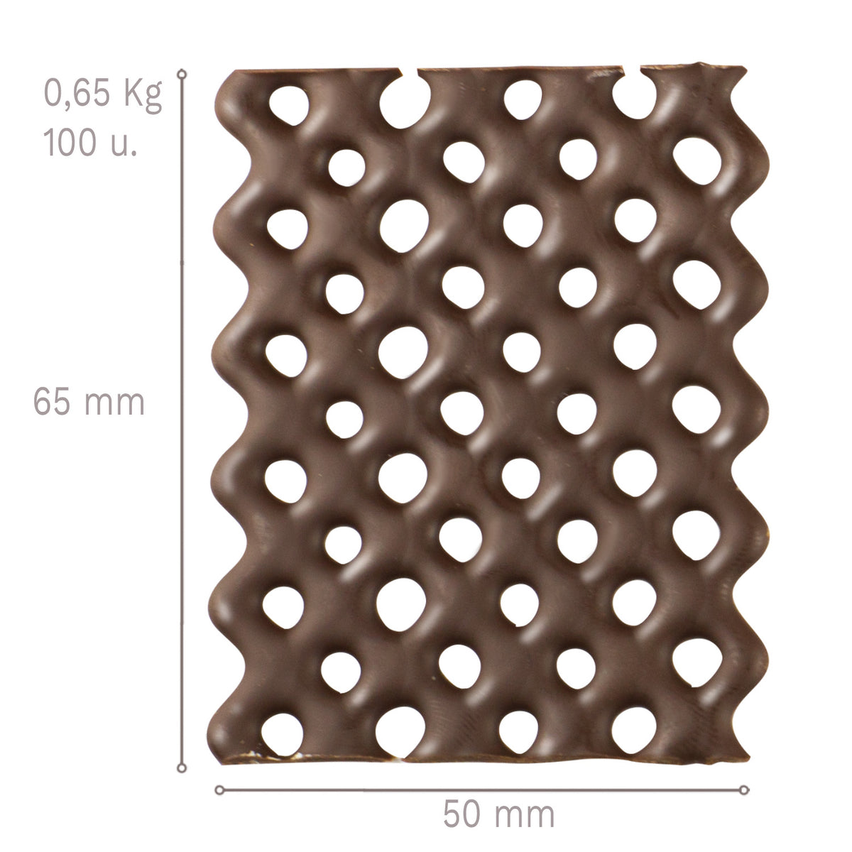RETANGOLO NERO GRANDE 50X65 MM - 0,65 KG - 100 PZ