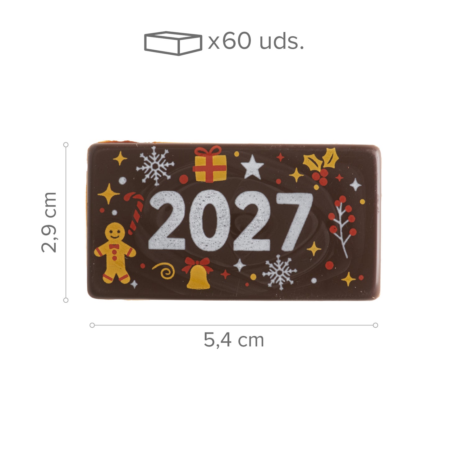 INSEGNA CIOCCOLATO FONDENTE TARGA 2027 60 UNITÀ