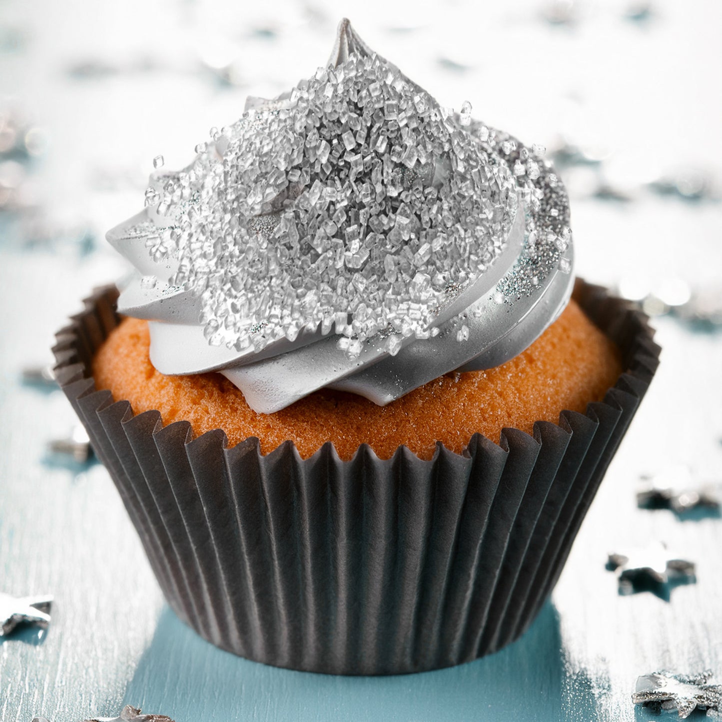 GLITTER SUGAR SILVER 900GR