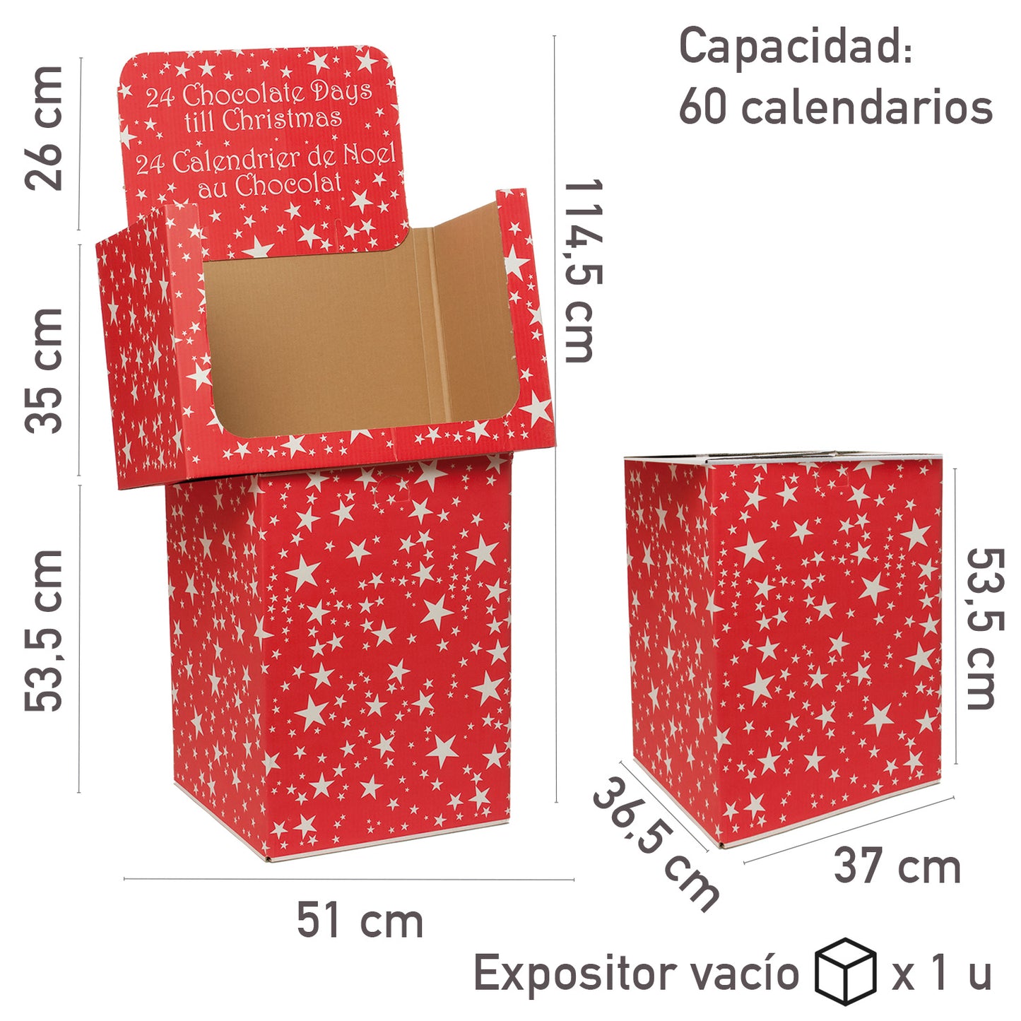 ESPOSITORE CARTONE CALENDARI VUOTO