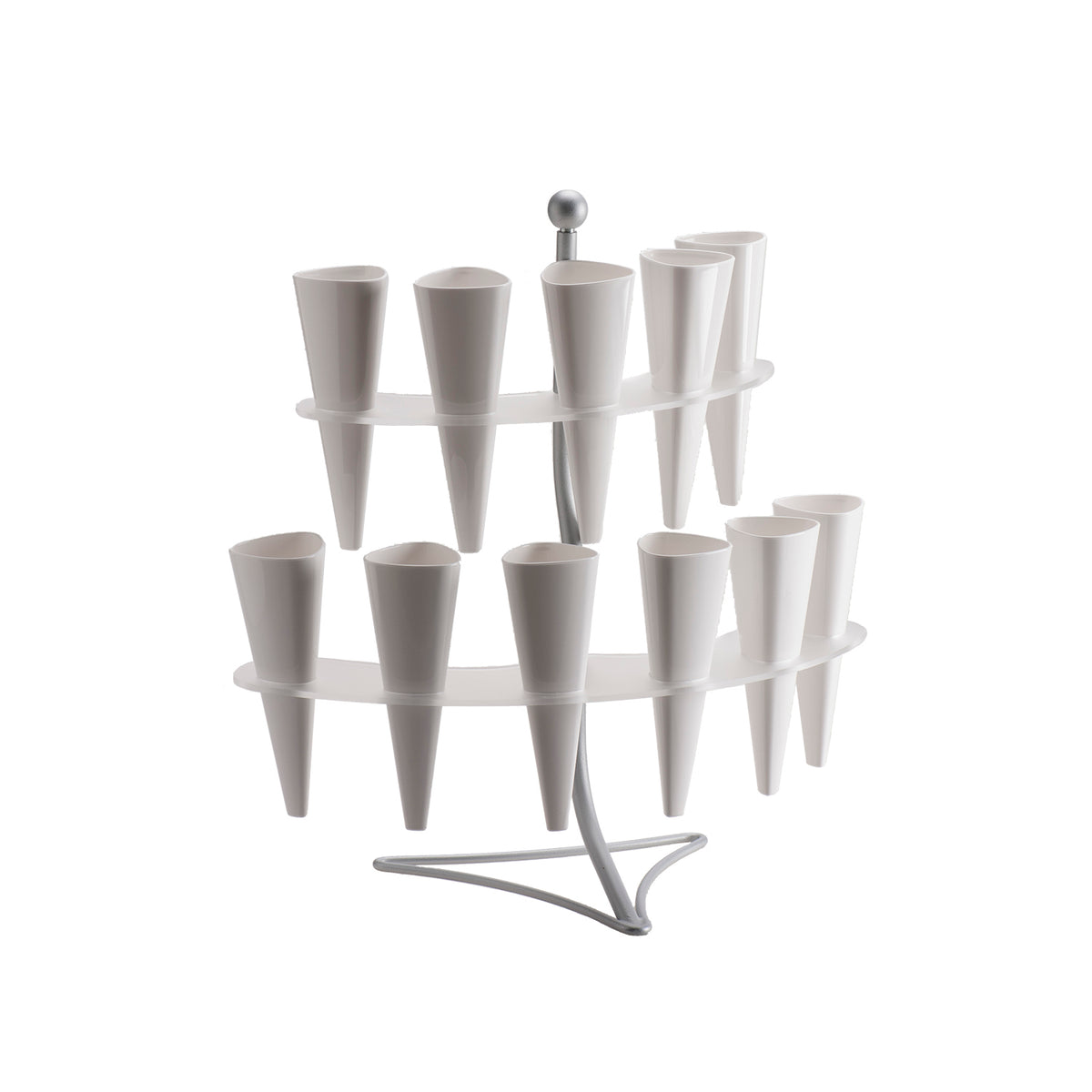 PORTACONO GLASS HOLDER 11 PCS 41X20CM H 44CM
