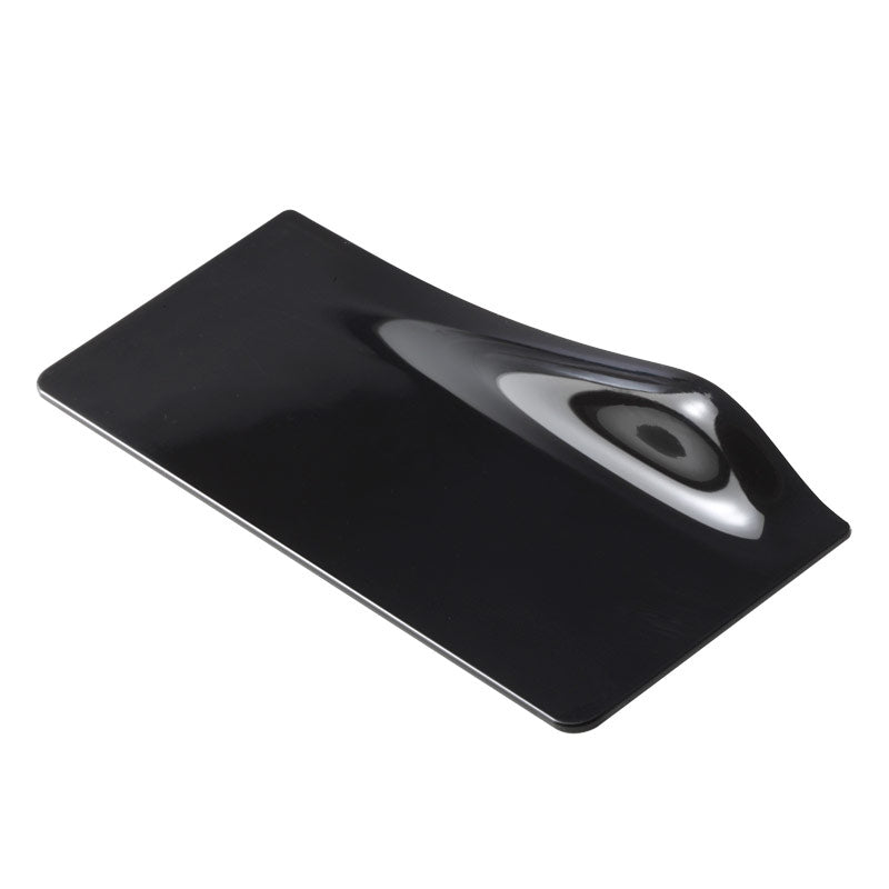 MINI PLASTIC TRAY GOGO RECT. 14X5.5CM BLACK