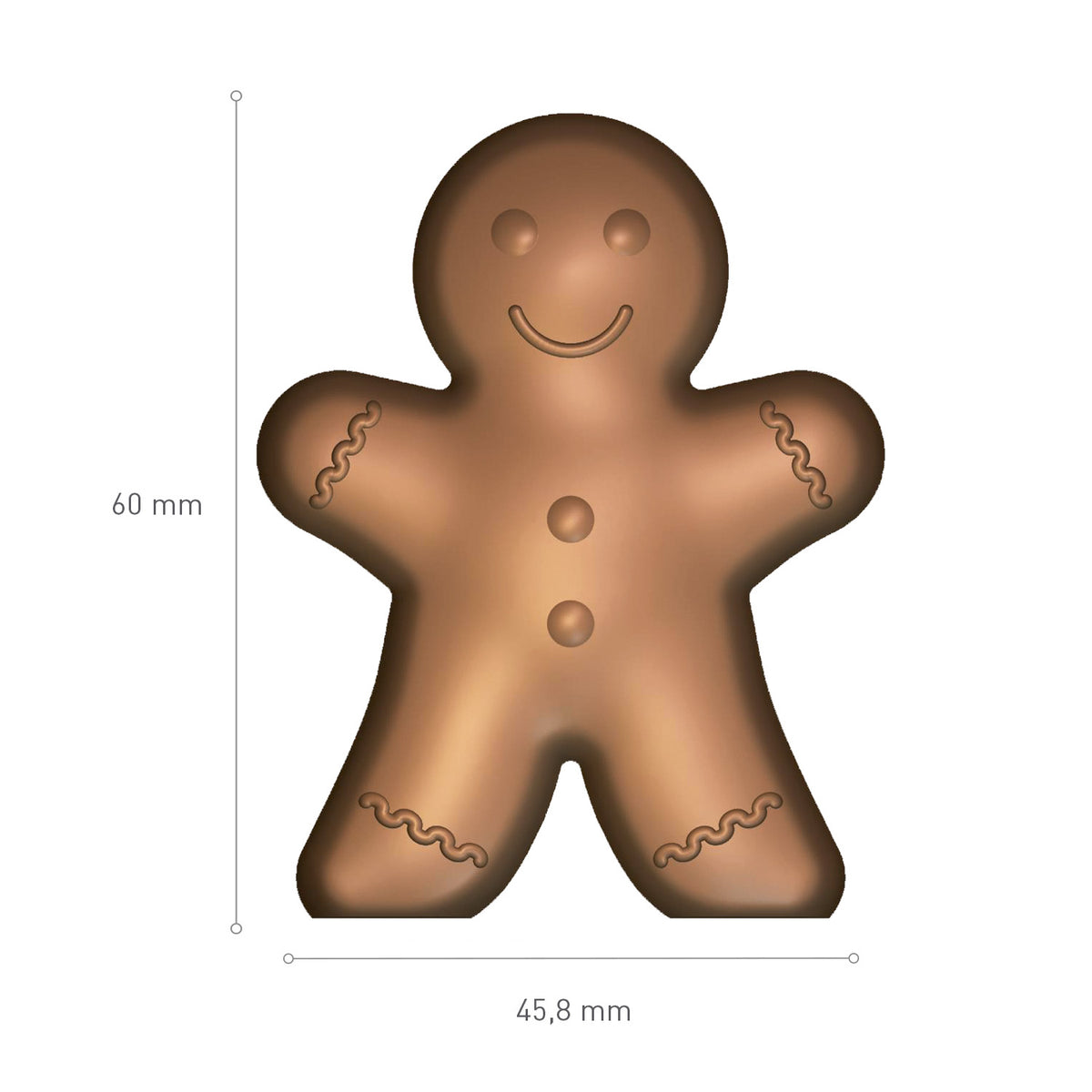 MOULE POLYCARBONATE CHOCOLAT GINGERBREAD 60X45,8 H8,5MM