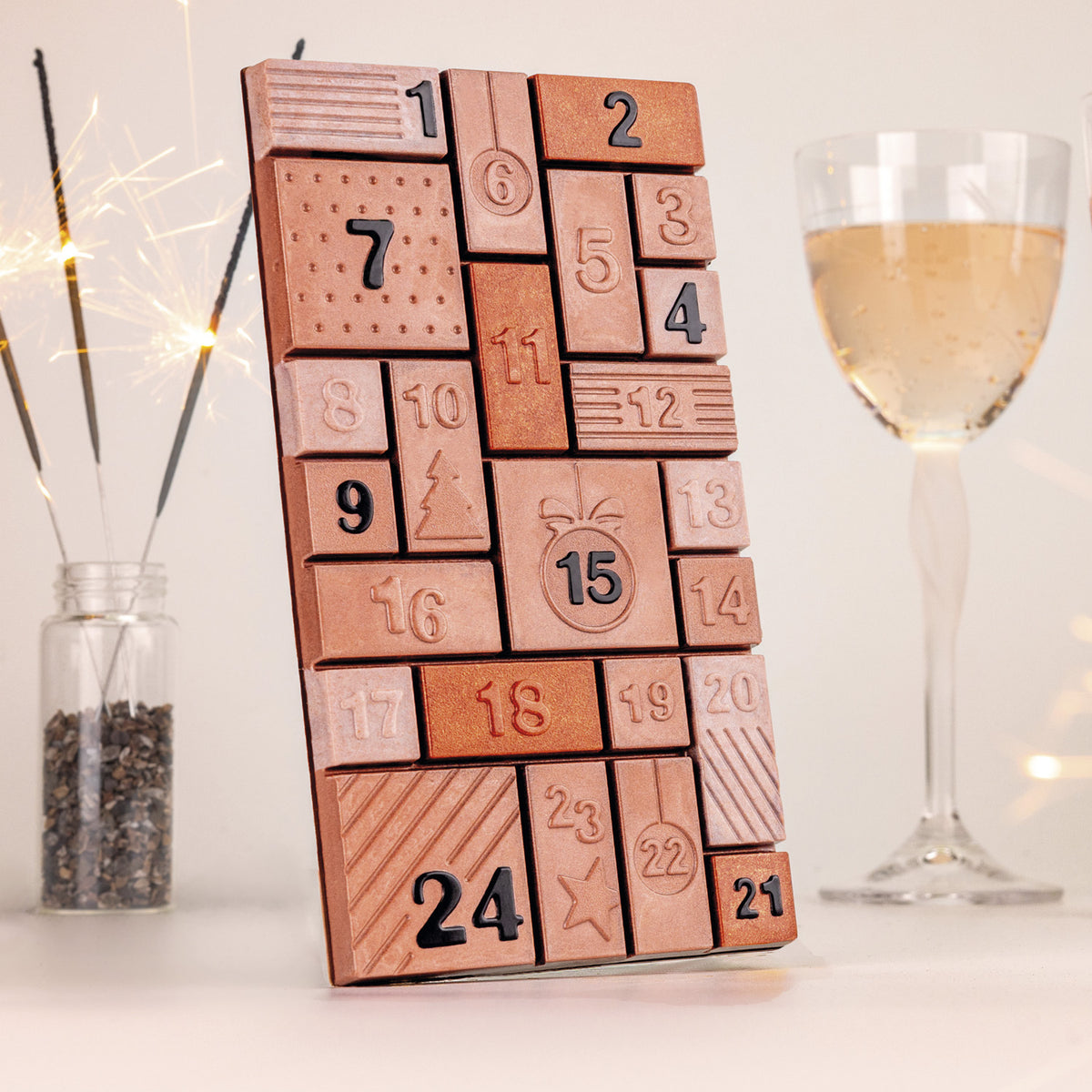 MOULE EN POLYCARBONATE CALENDRIER DE L’AVENT 100X180H 10,5 M