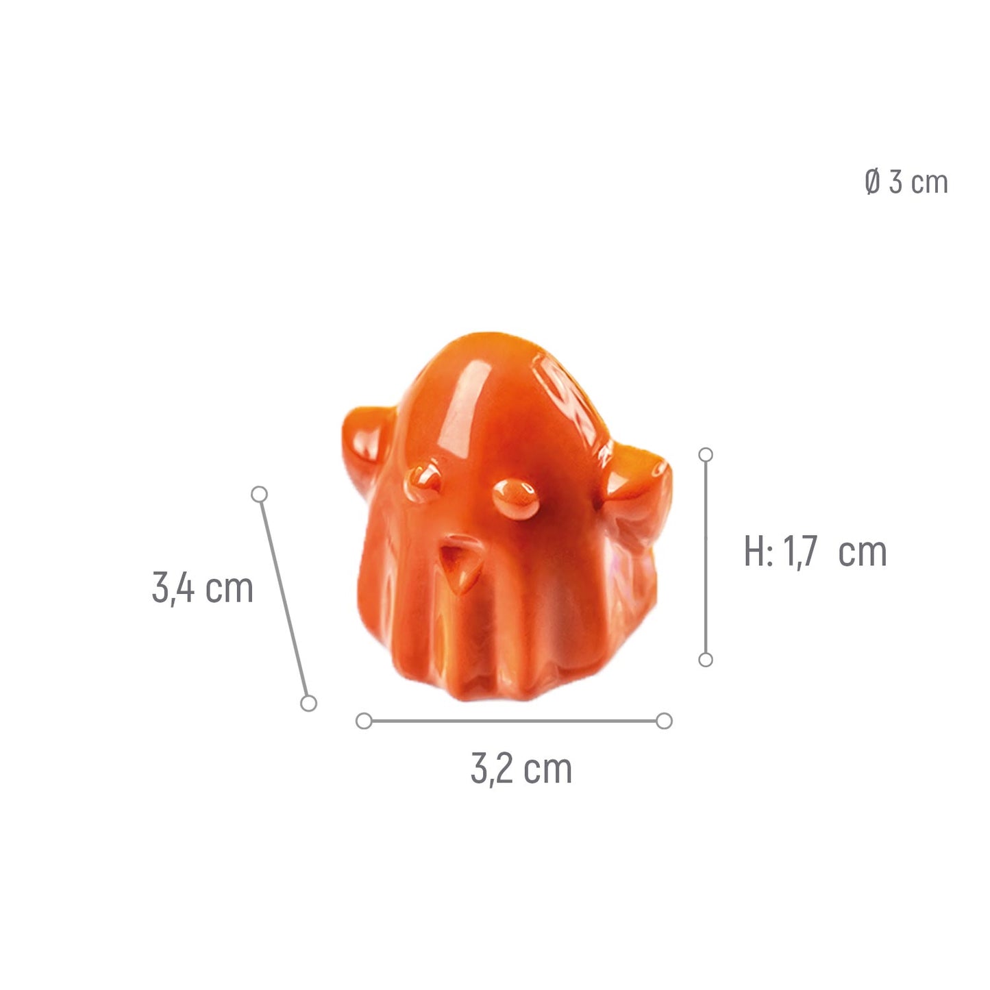 STAMPO POLICARBONATO GHOST 34X32,5H 17MM | 20 PEZZI