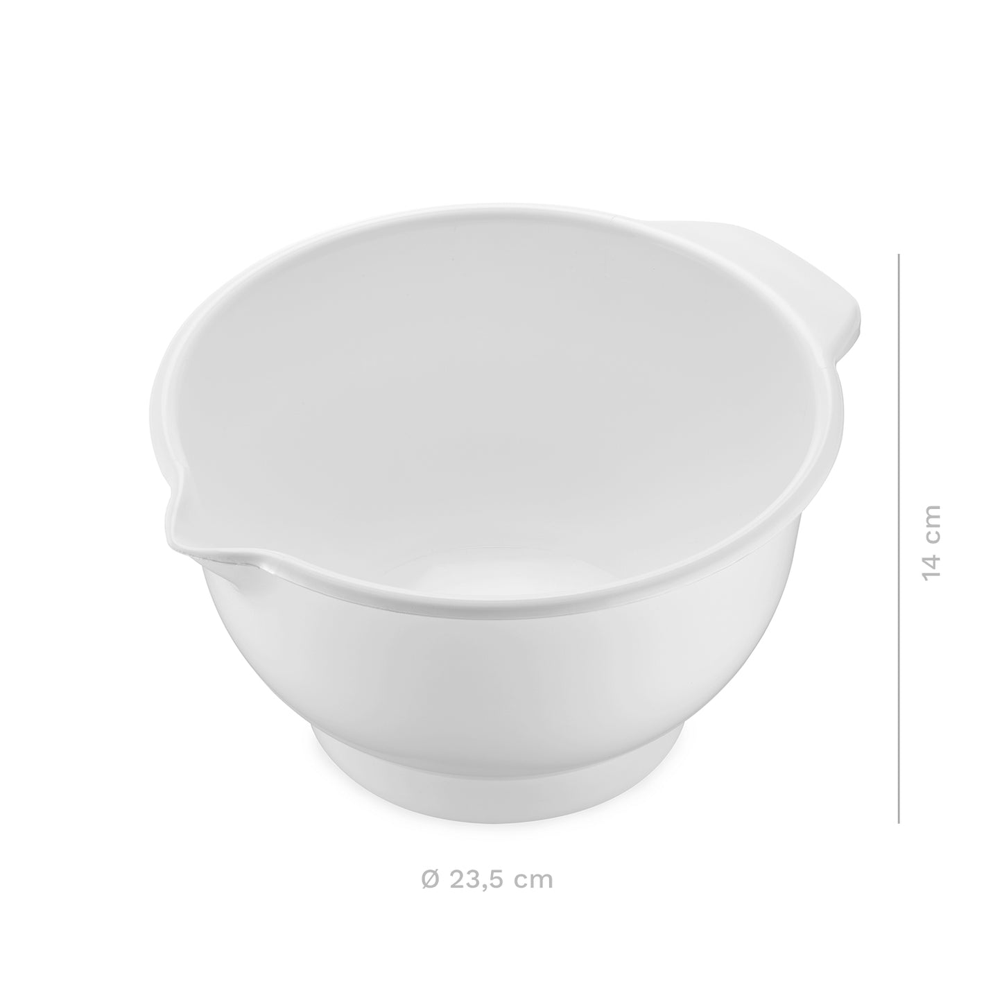 CUL DE POULE PLASTIQUE AVEC POIGNÉE Ø 23.5CM H 14CM