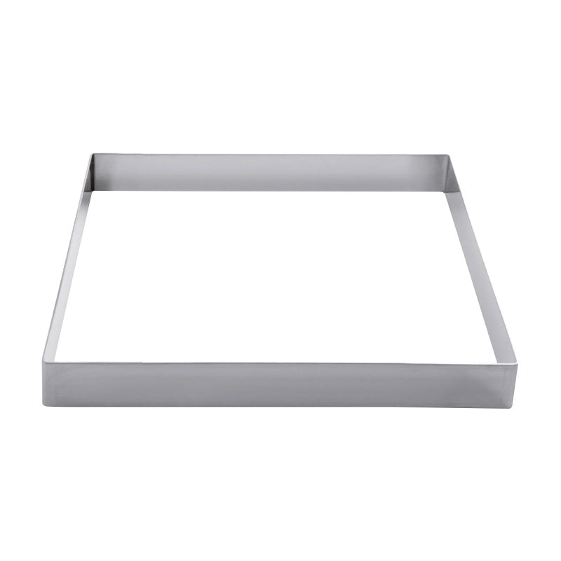 STAINLESS STEEL SQUARE PASTRY MOULD 20x20 H 2 CM