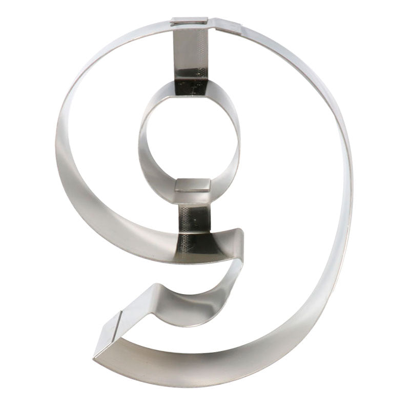 FORMA INOX BOLO NÚMERO NOVE 20 x 16 x 4 CM