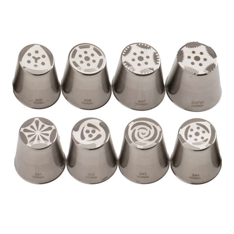 KIT 8 DOUILLES RUSSE ACIER INOXIDABLE Ø 37X42MM
