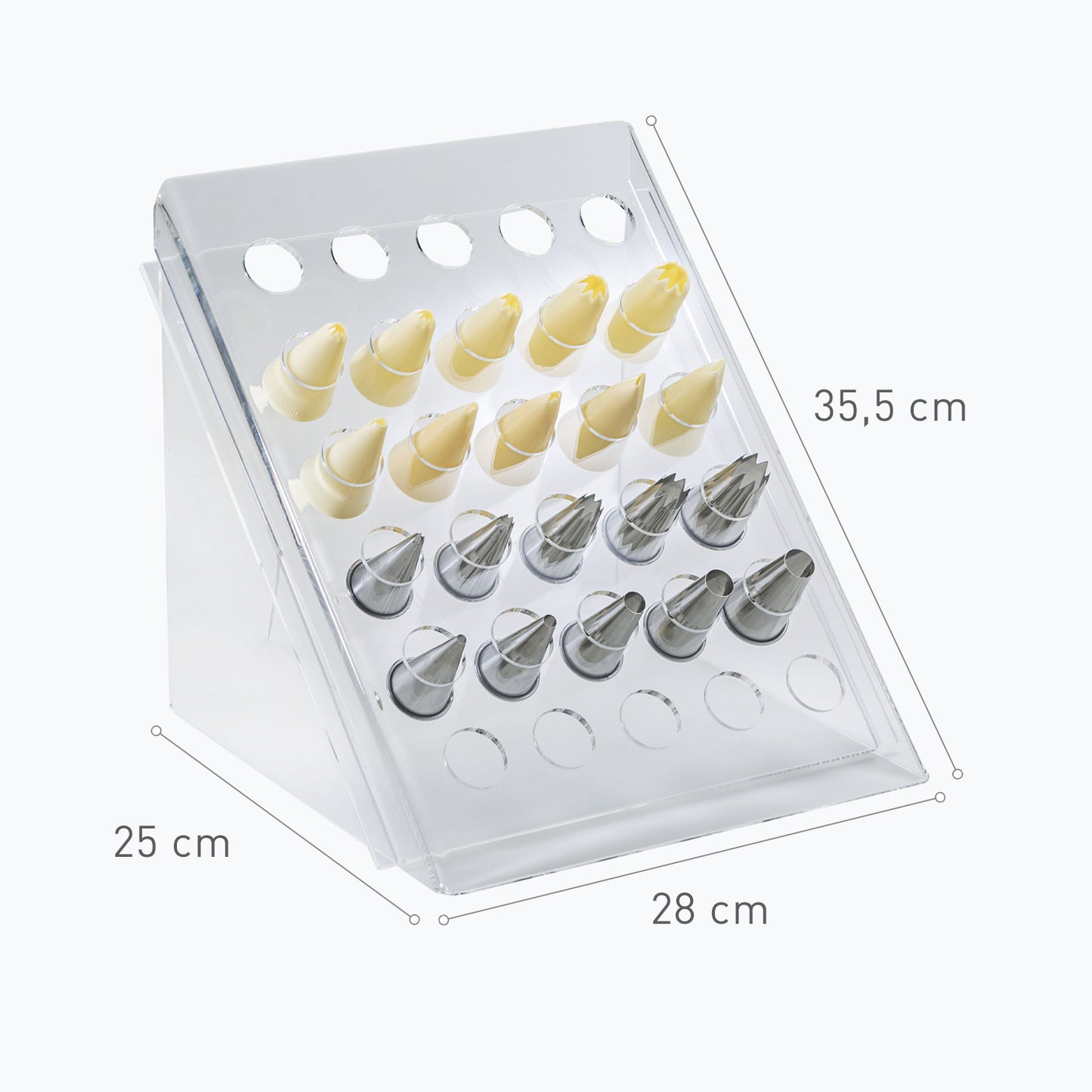 PORTA BOCCHETTE DI PMMA Ø 2,8CM