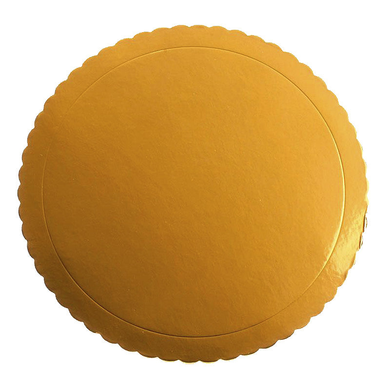 BASE RENDADA PARA BOLO OURO Ø 35 CM H 3 MM
