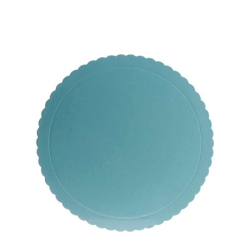 PLATEAU DENTELLE ROND BLEU Ø 25 CM H 3 MM