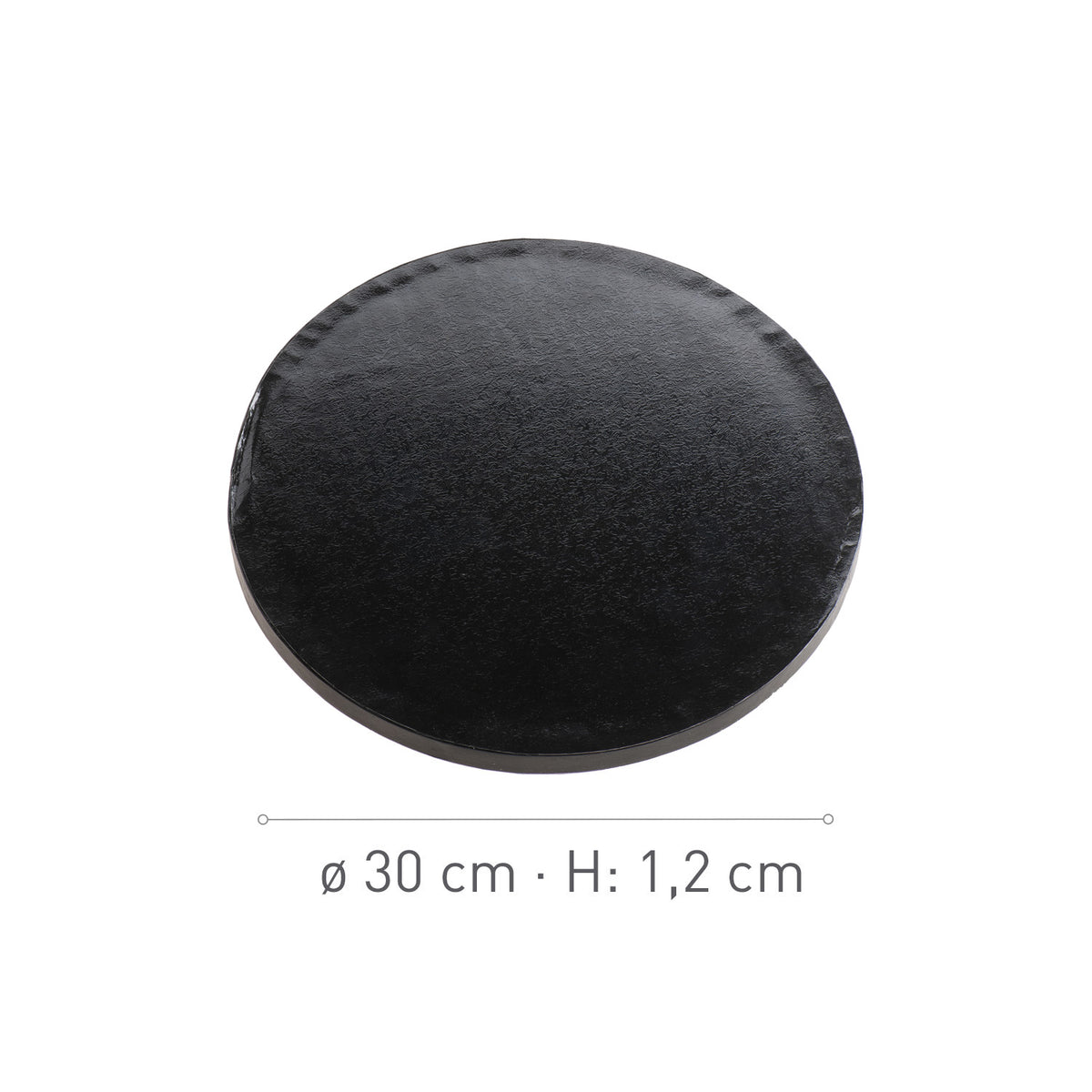 BASE REDONDA DE BOLO PRETO Ø 30CM H1.2CM