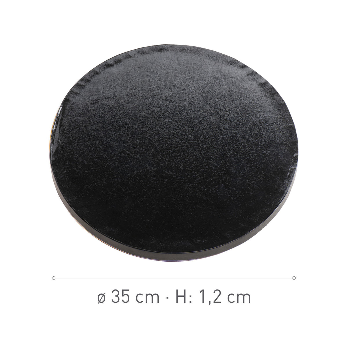 BASE DE BOLO REDONDO PRETO Ø 35CM H1.2CM
