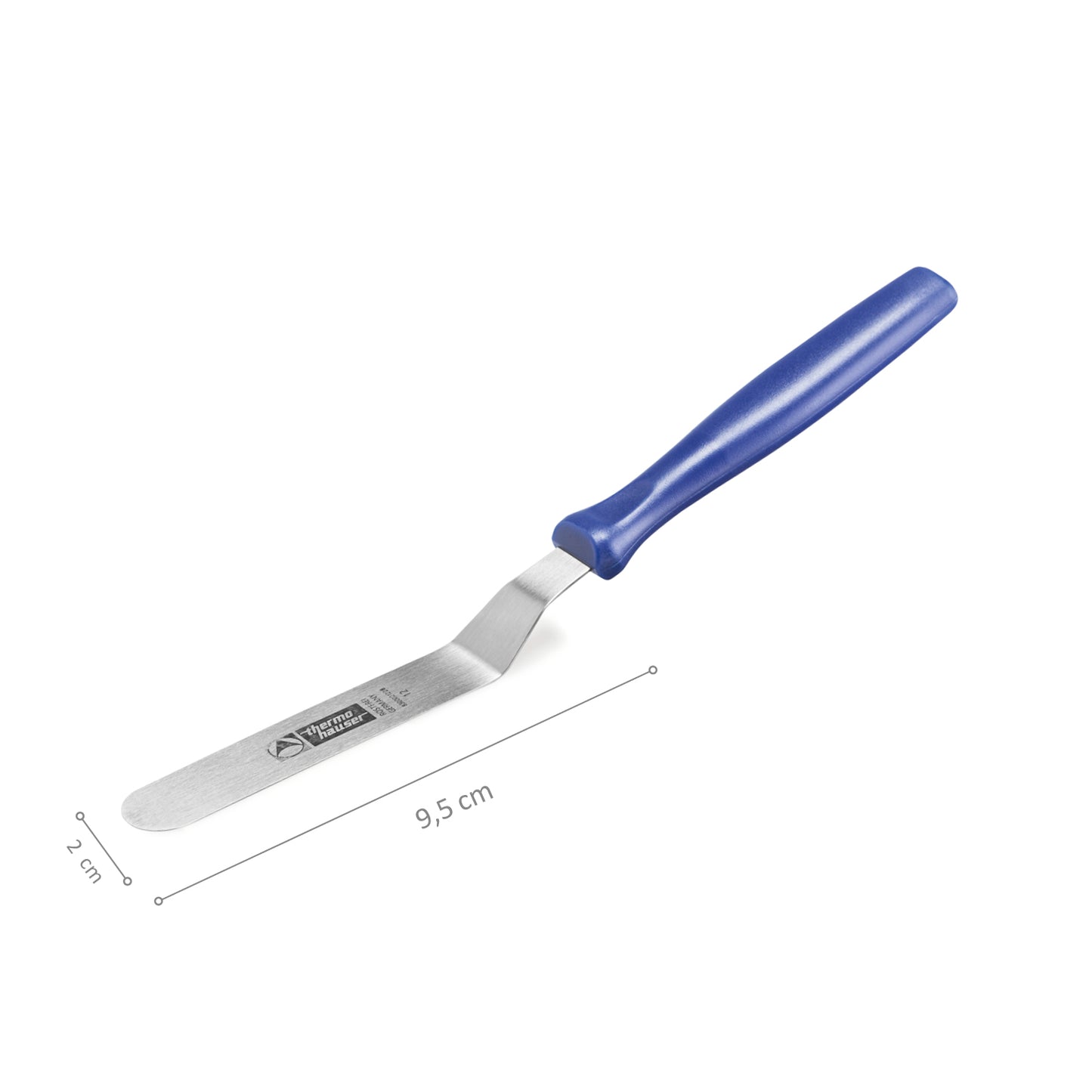 SPATULE COUDÉE INOX 9,5CM - LARGEUR 2CM