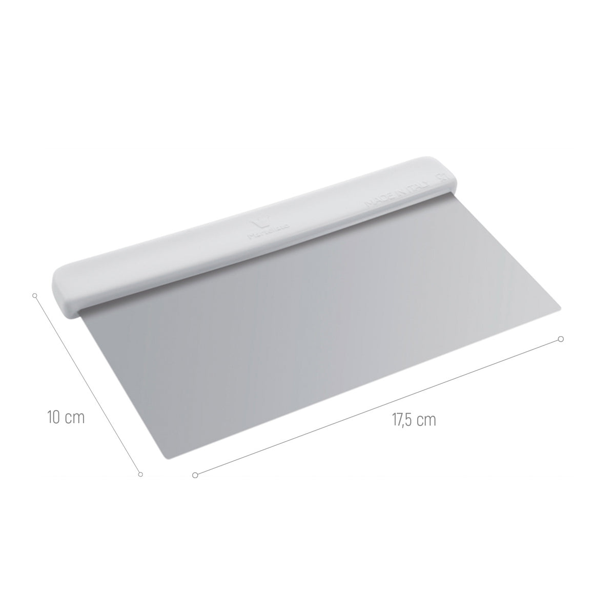FLEXIBLE SCRAPPER STAINLESS STEEL 17.5X10CM