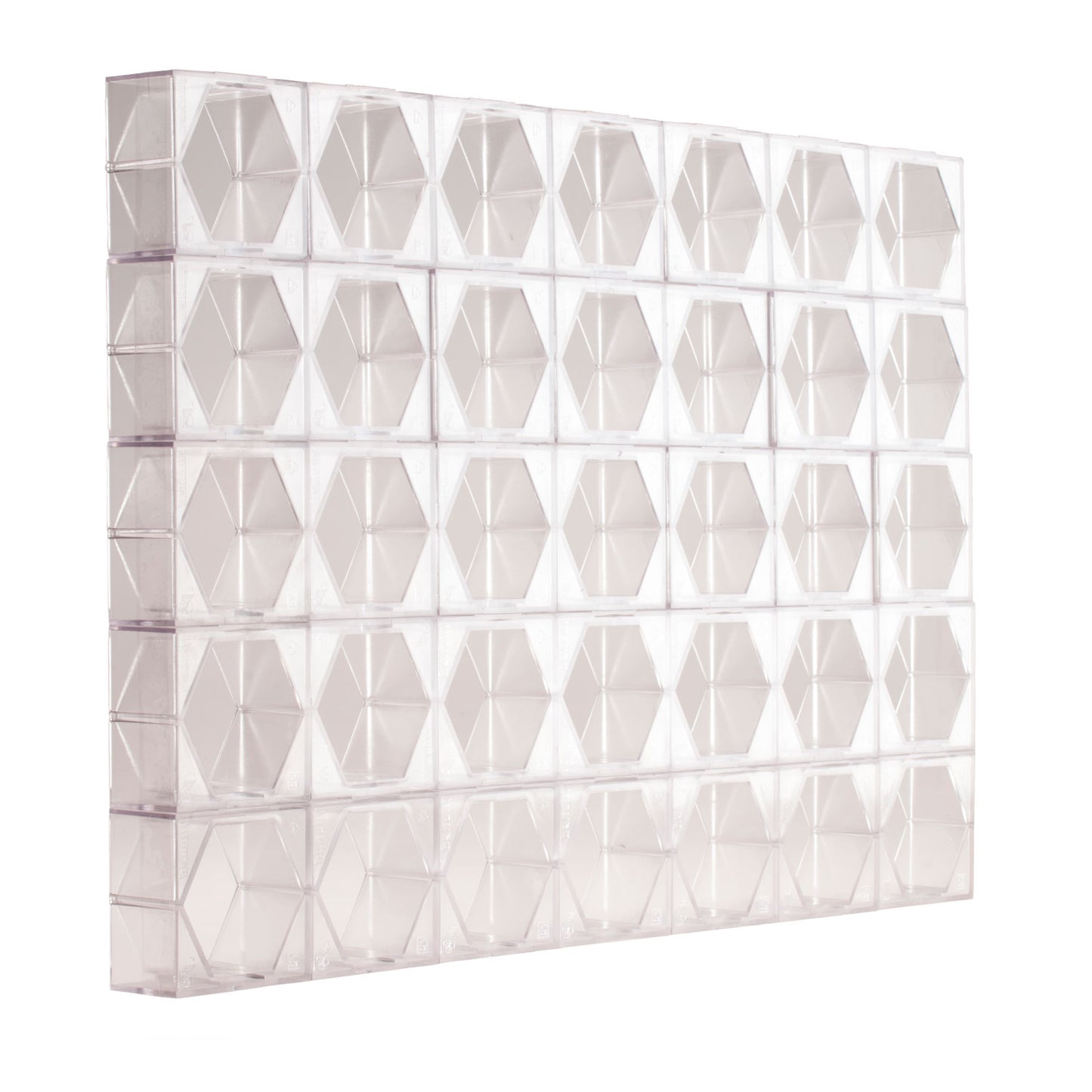 PLACA DE FORMA HEXAGONAL 35 UNIDADES
