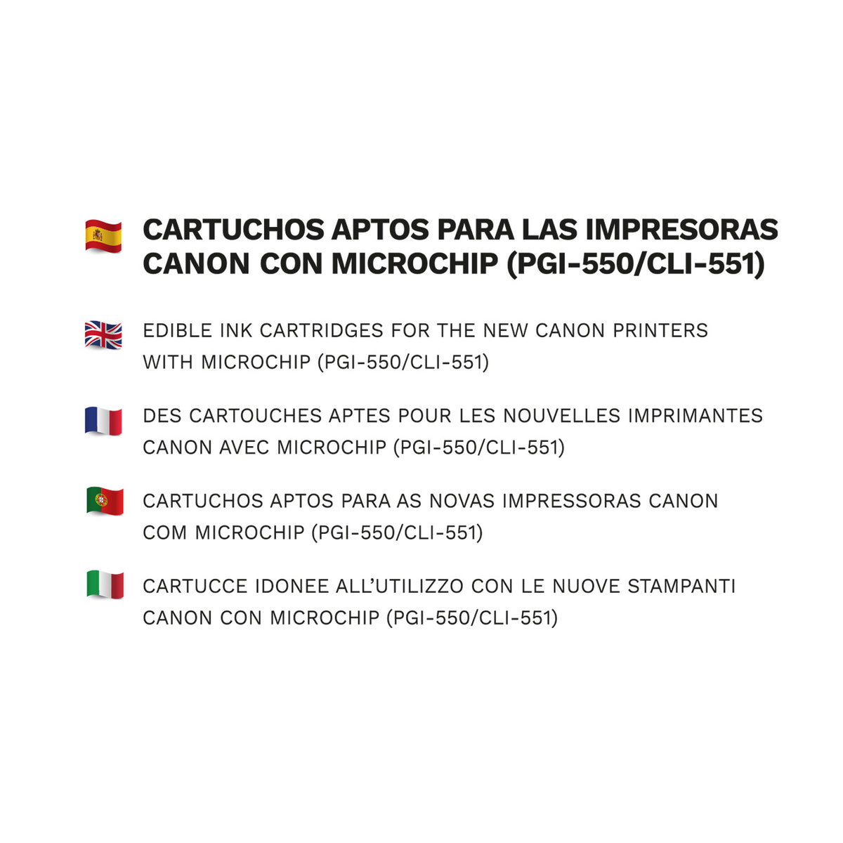 CARTUCHO TINTA PGI-550+CLI-551 PRETO GRANDE