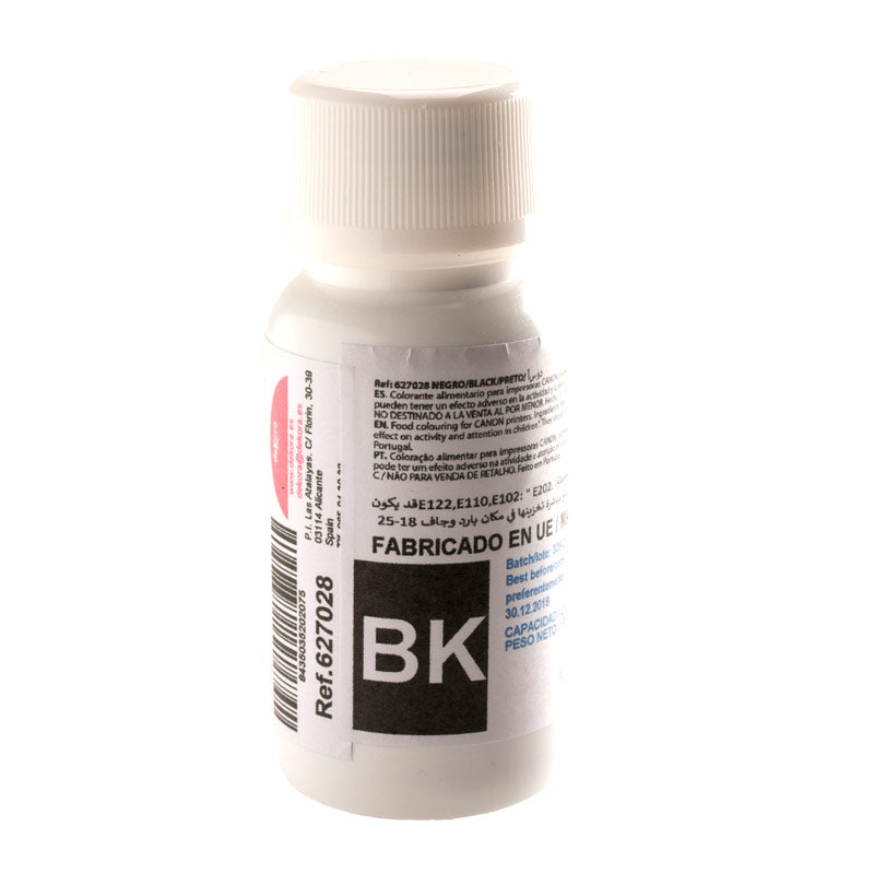 POT COLORANT 60 cc NOIR POUR CARTOUCHES DENCRE
