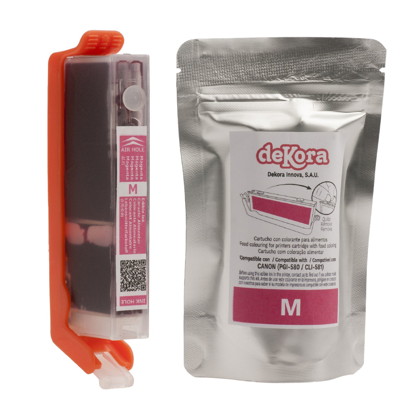 CARTUCHO TINTA ALIMENTARIA CANON CLI580 - MAGENTA