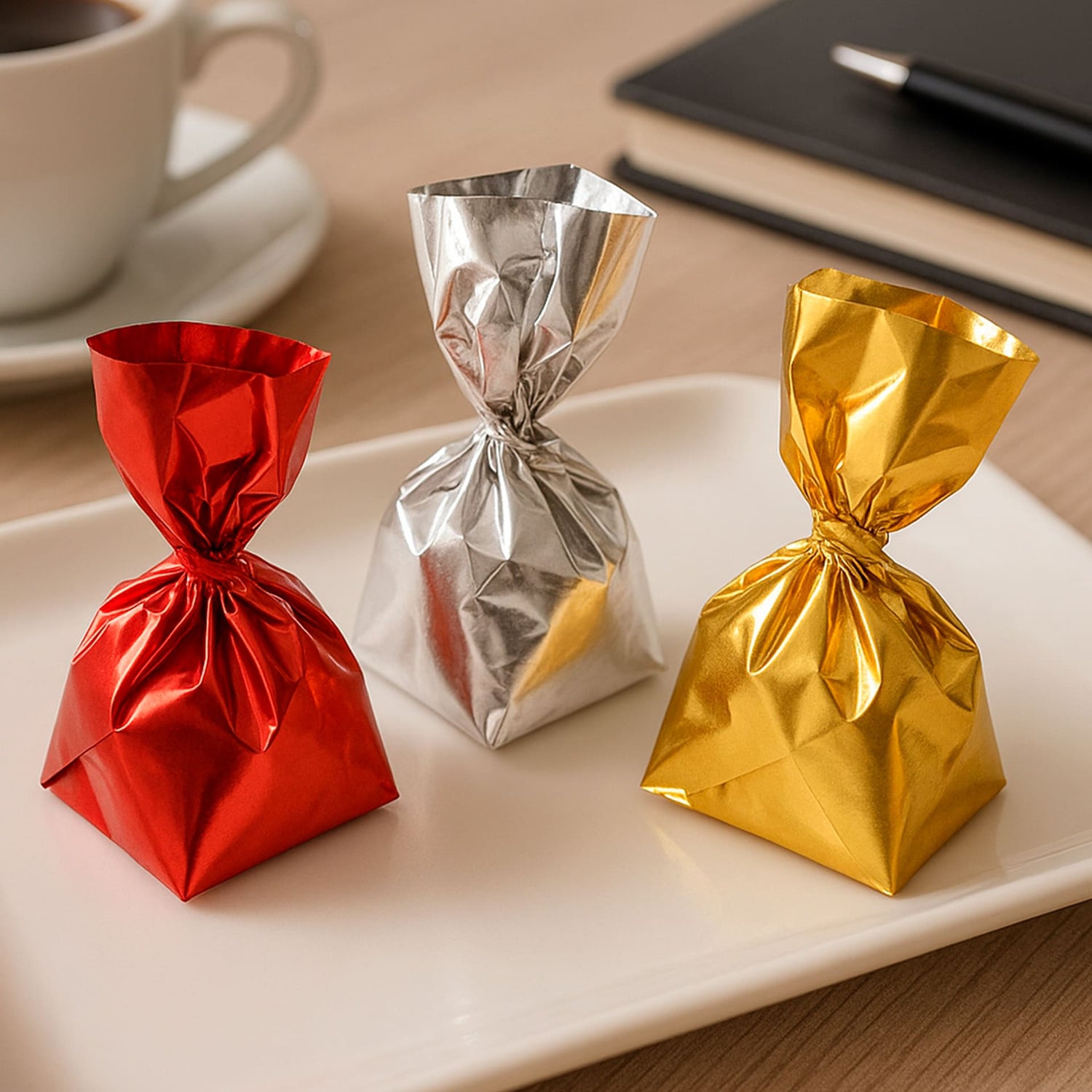 Cápuslas y papel de aluminio