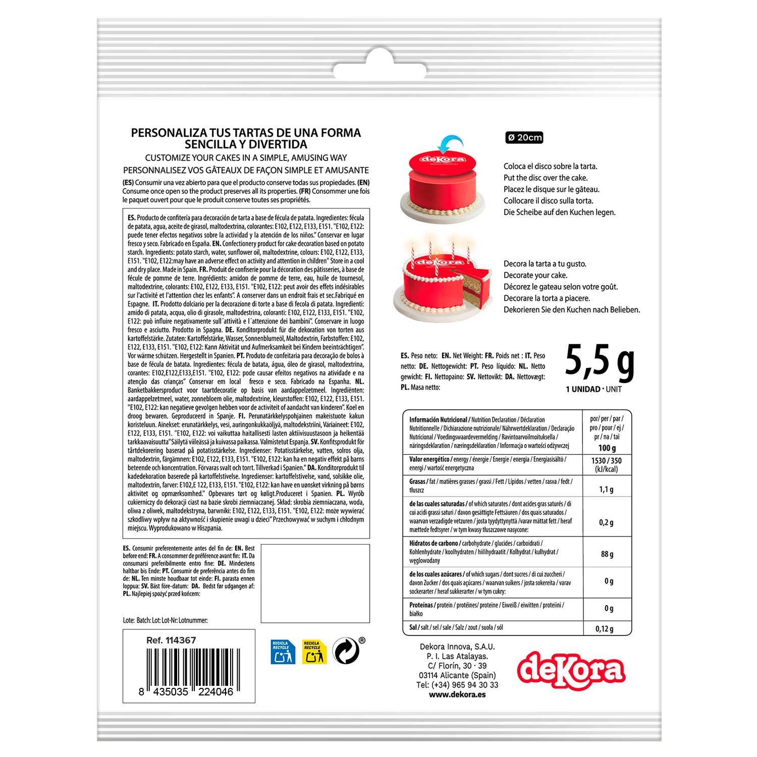 6 DISCOS HÓSTIA FOIL PARA BOLOS HOMEM-ARANHA 20 CM