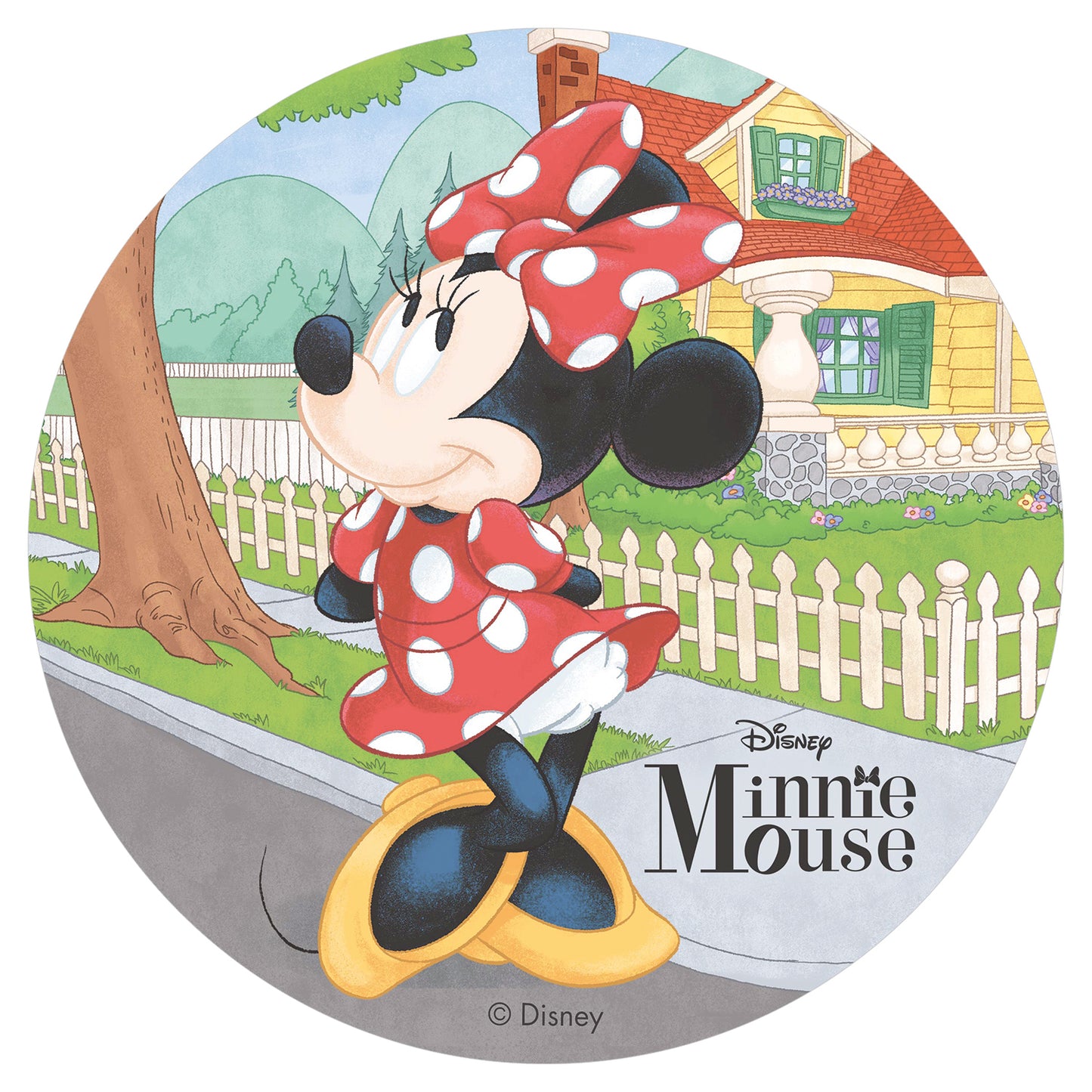 WAFER CAKE DECORATING DISC MINNIE MOUSE 20CM
