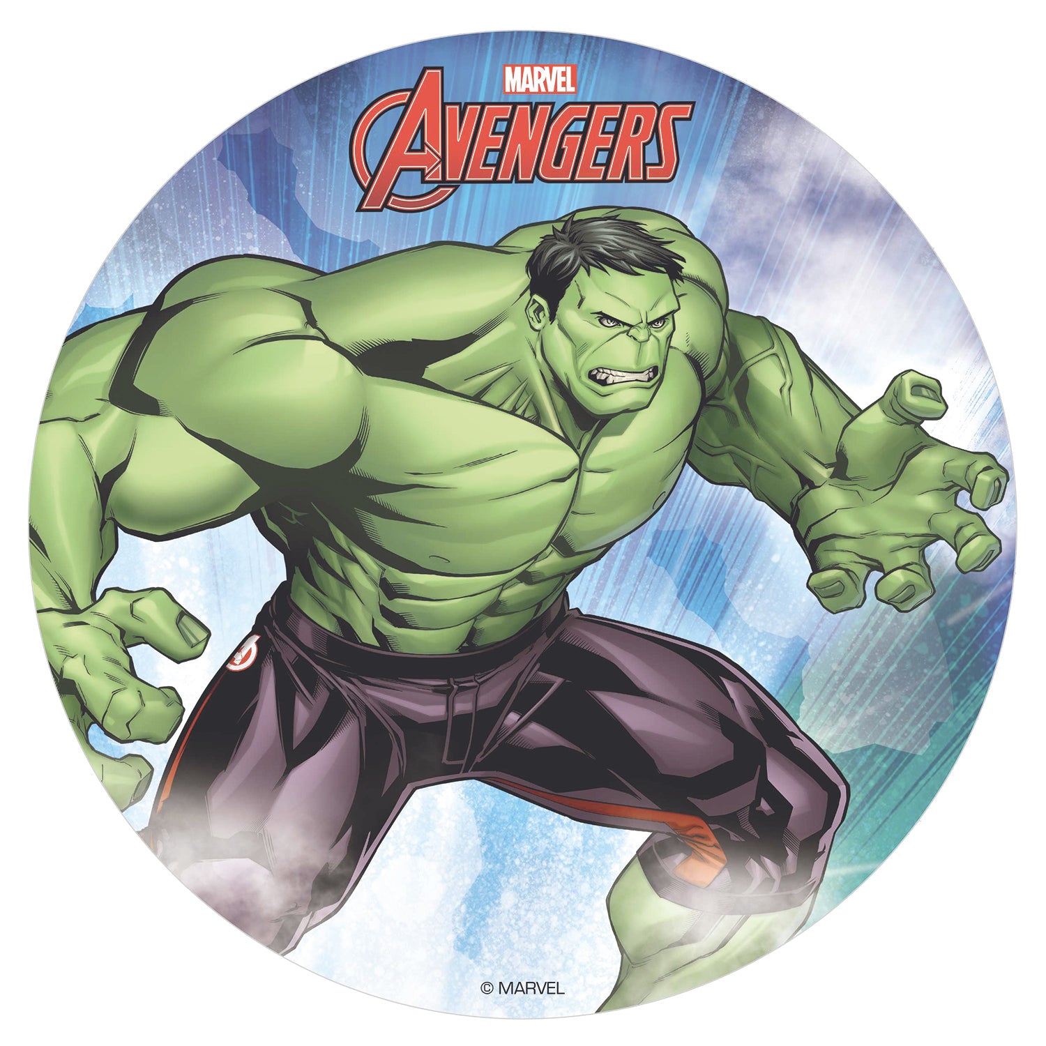 HULK WAFER CAKE DECORATING DISC 20CM