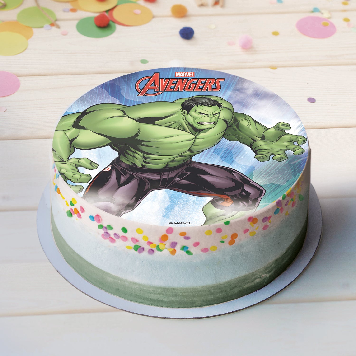 DISCO CIALDA TORTA HULK 20CM