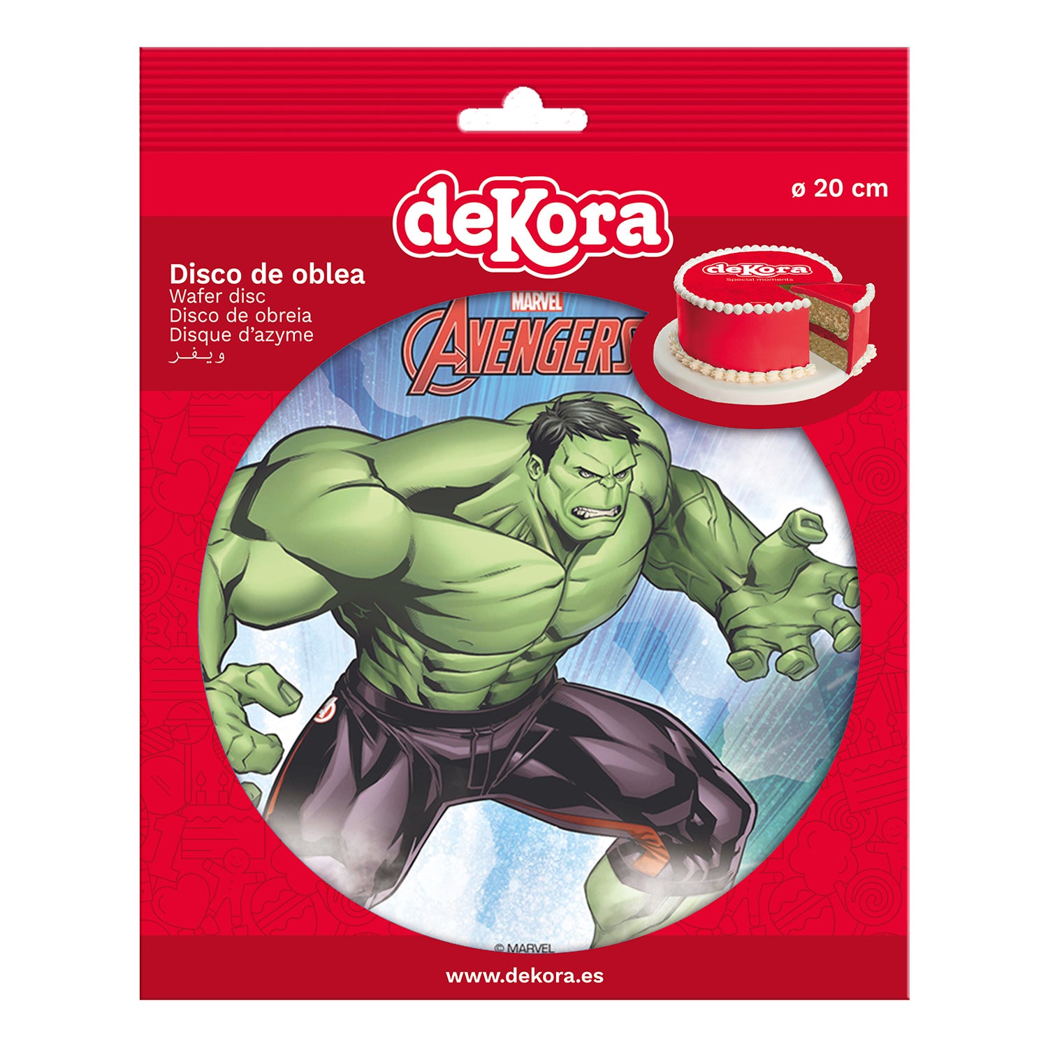 HULK WAFER CAKE DECORATING DISC 20CM