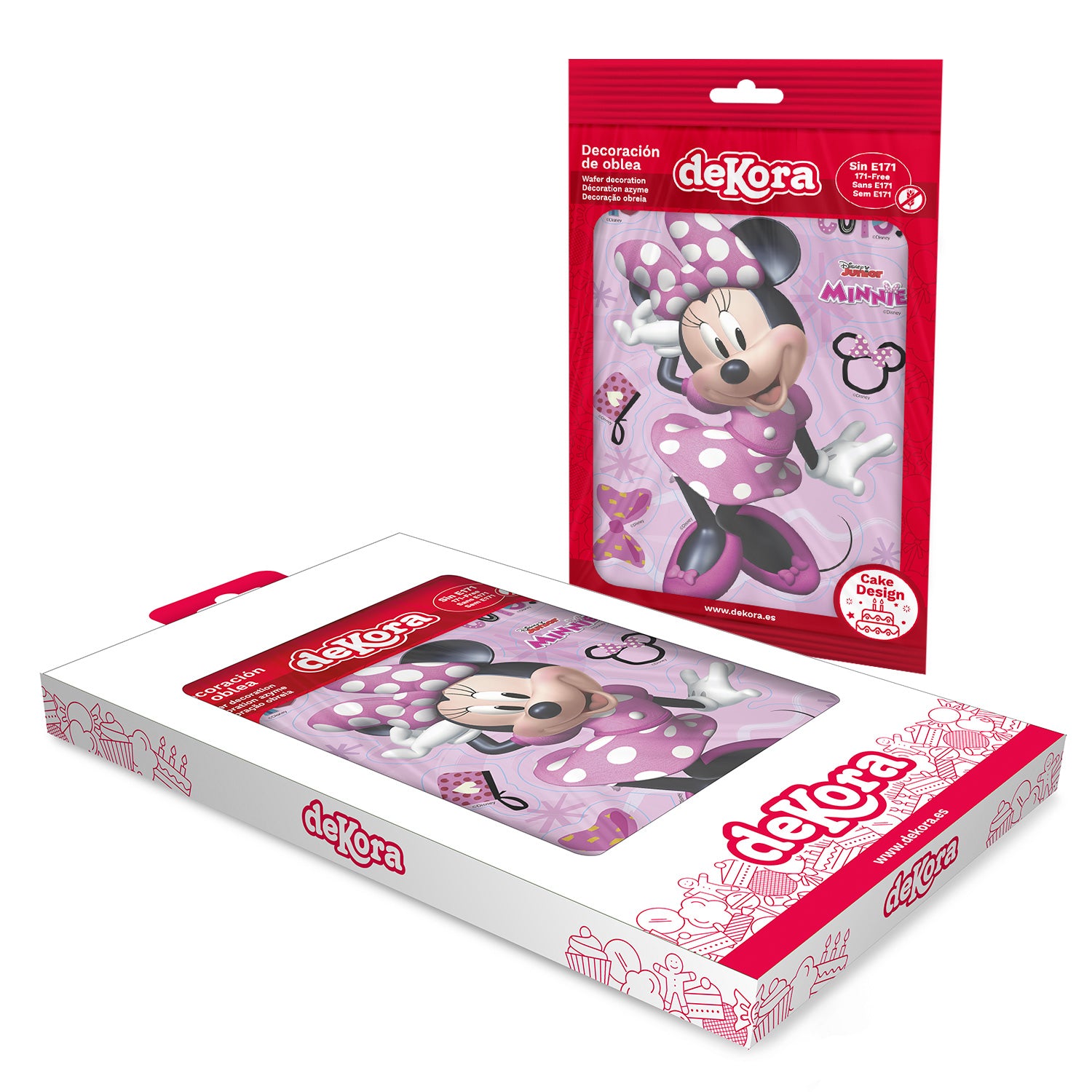 CAKE WAFER SHAPE MINNIE MOUSE 14,8X21CM