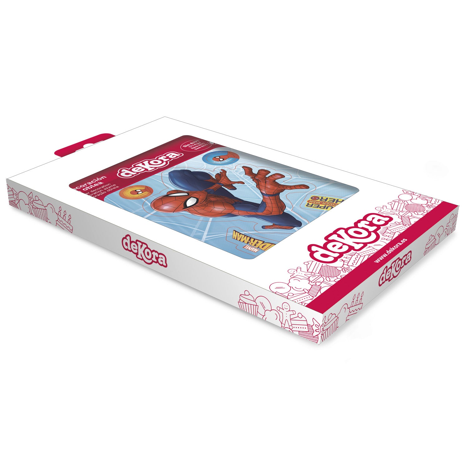 SILUETTA DI CIALDA PER TORTE SPIDERMAN 14.8X21CM A5