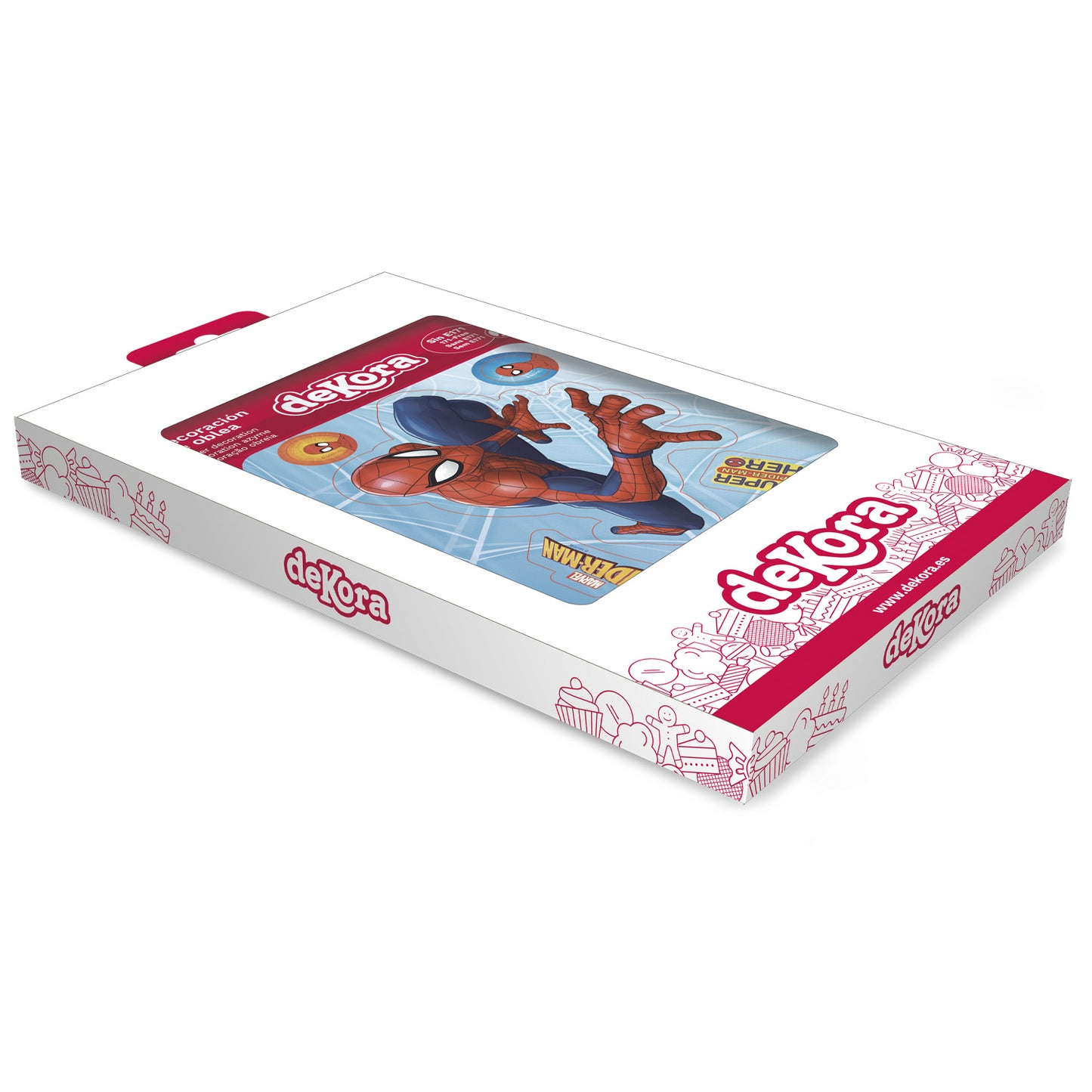 SILUETTA DI CIALDA PER TORTE SPIDERMAN 14.8X21CM A5