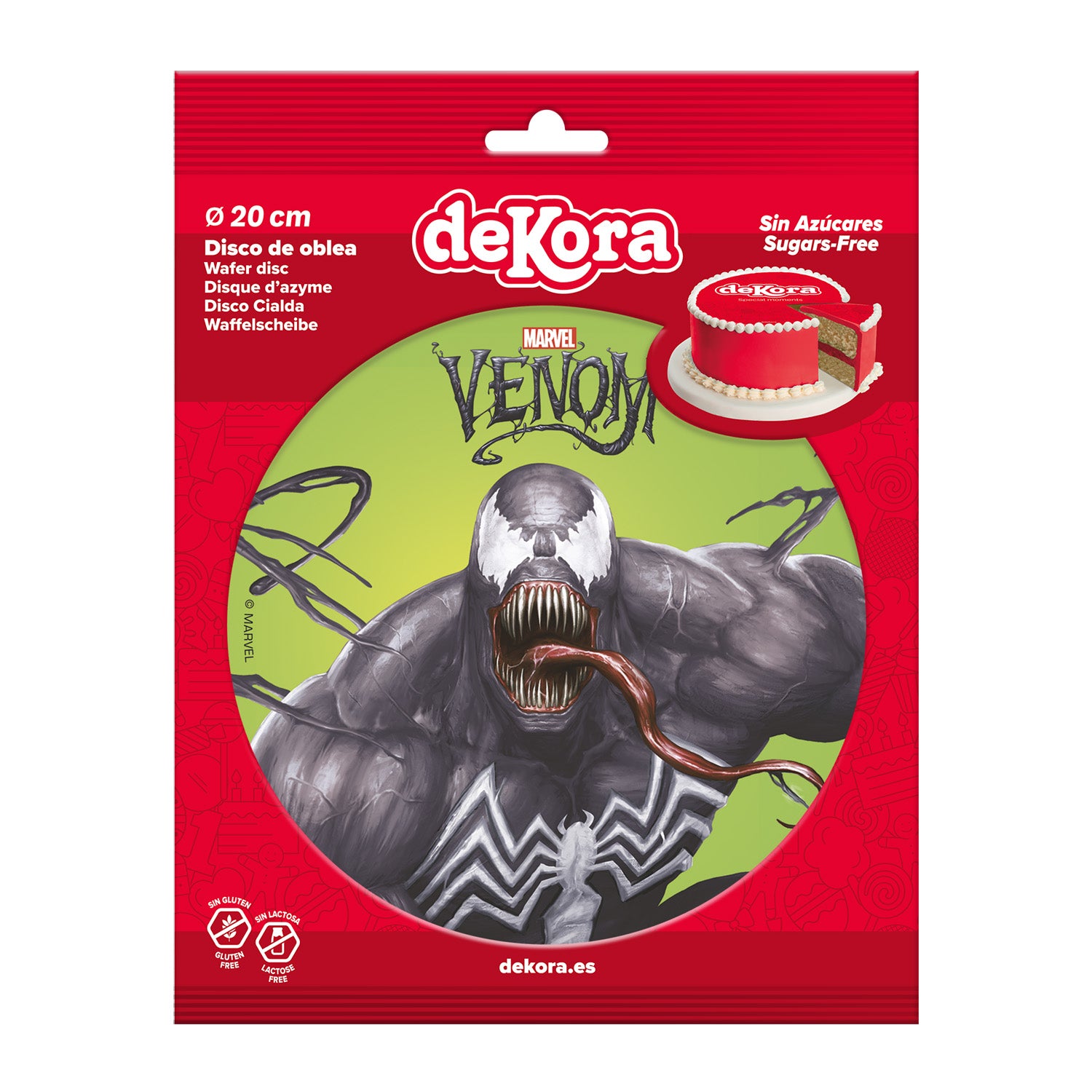 VENOM CAKE WAFER DISC 20CM