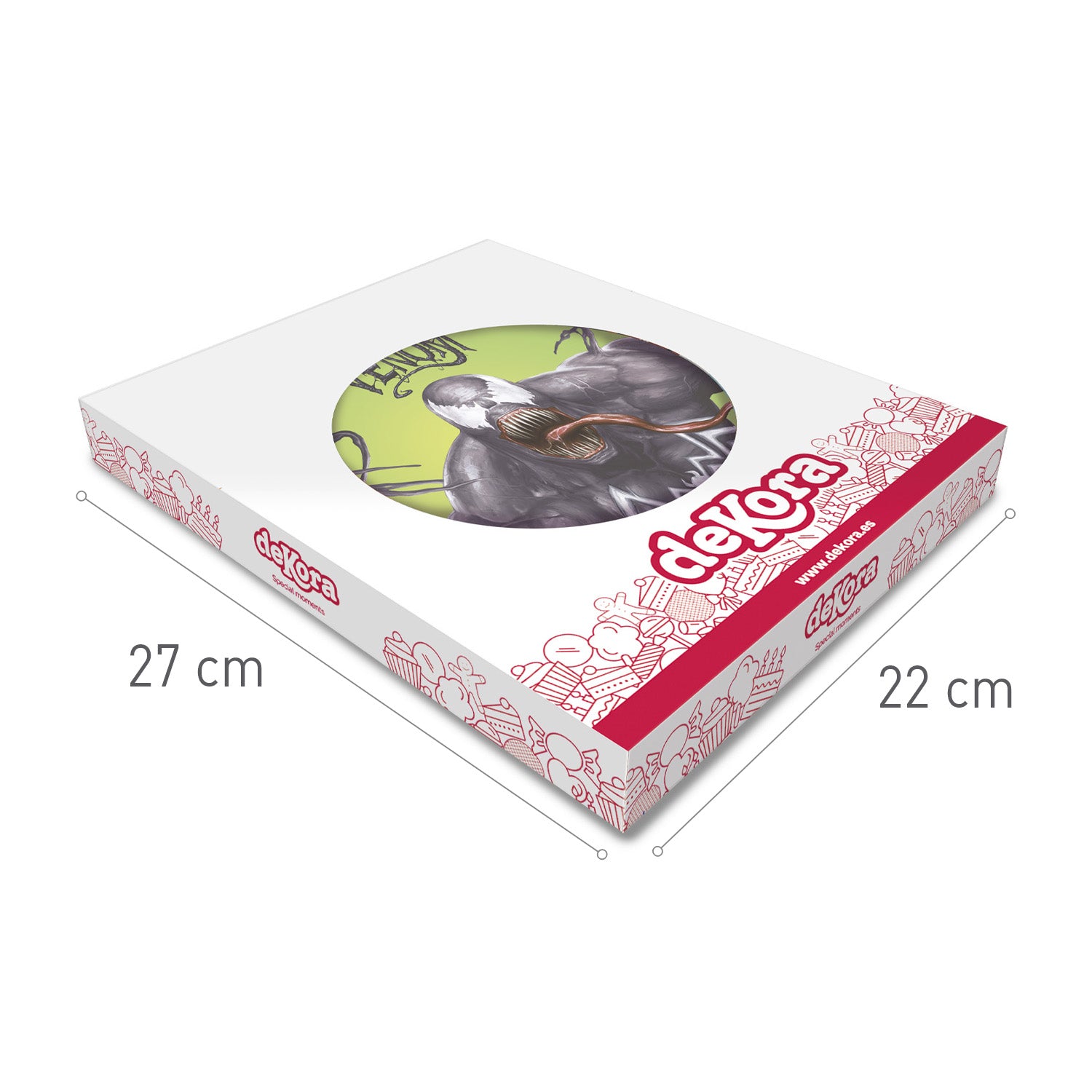 DISCO OBLEA TARTA VENOM 20CM