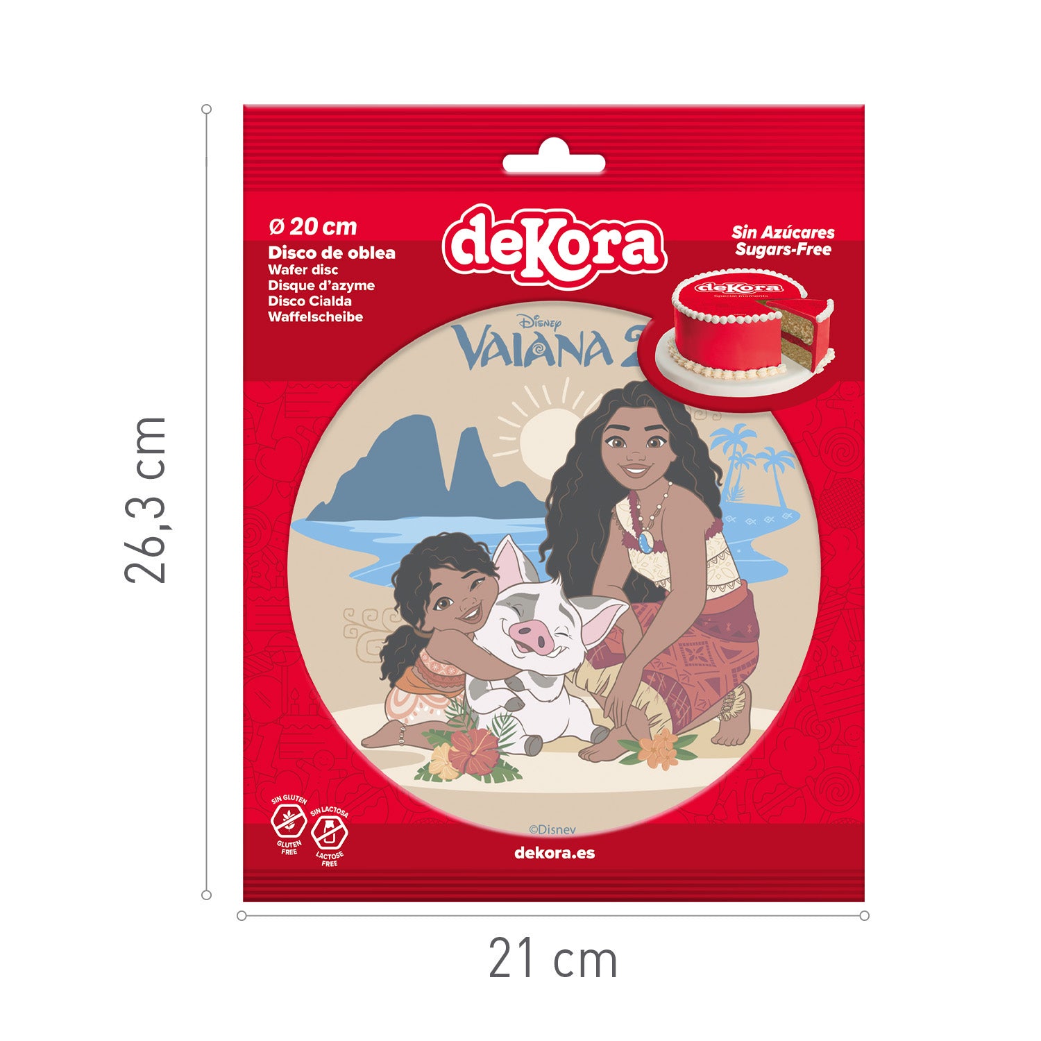 DISCO CIALDA TORTA VAIANA 2 20CM