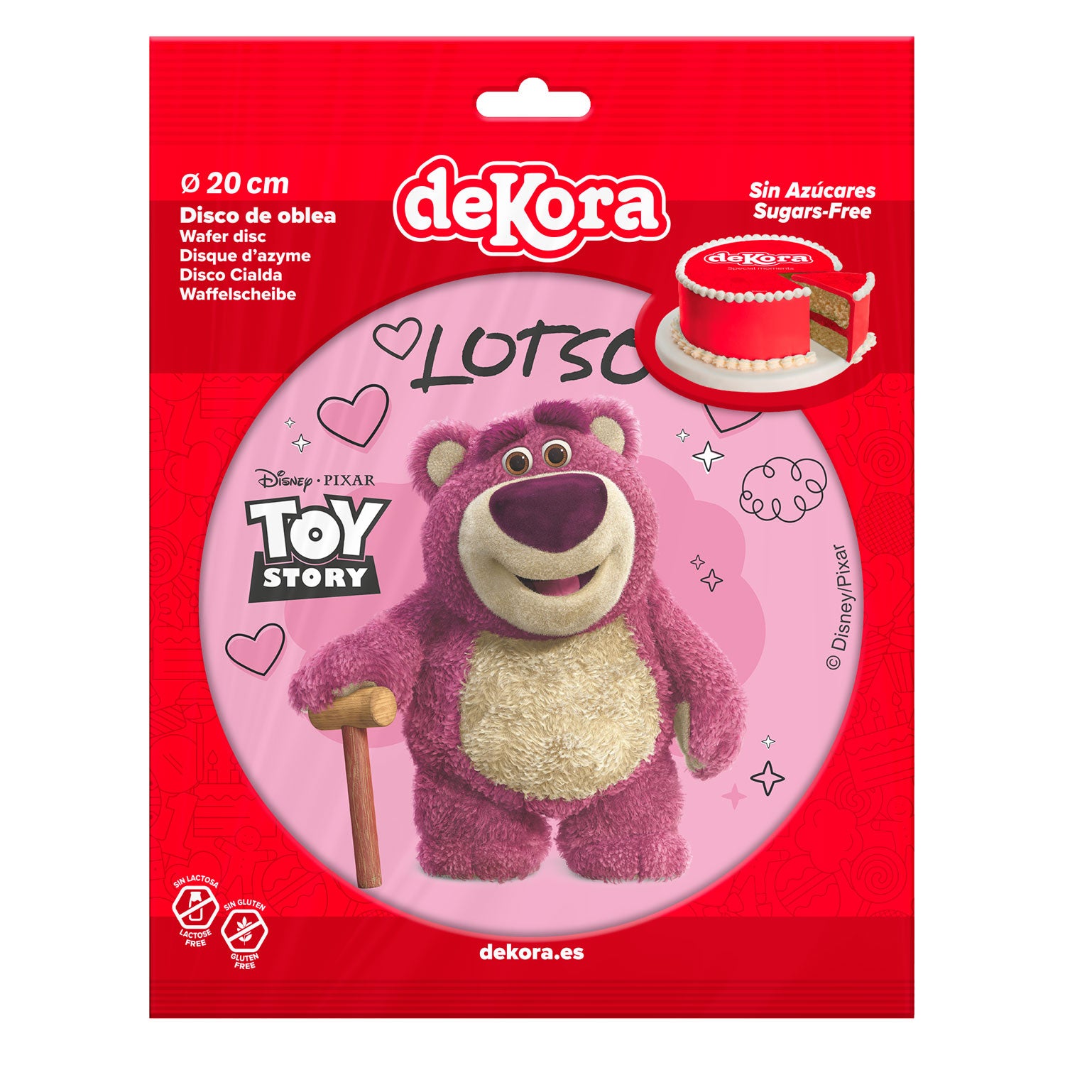 DISCO CIALDA TORTA A PUNTO LOTSO 20CM