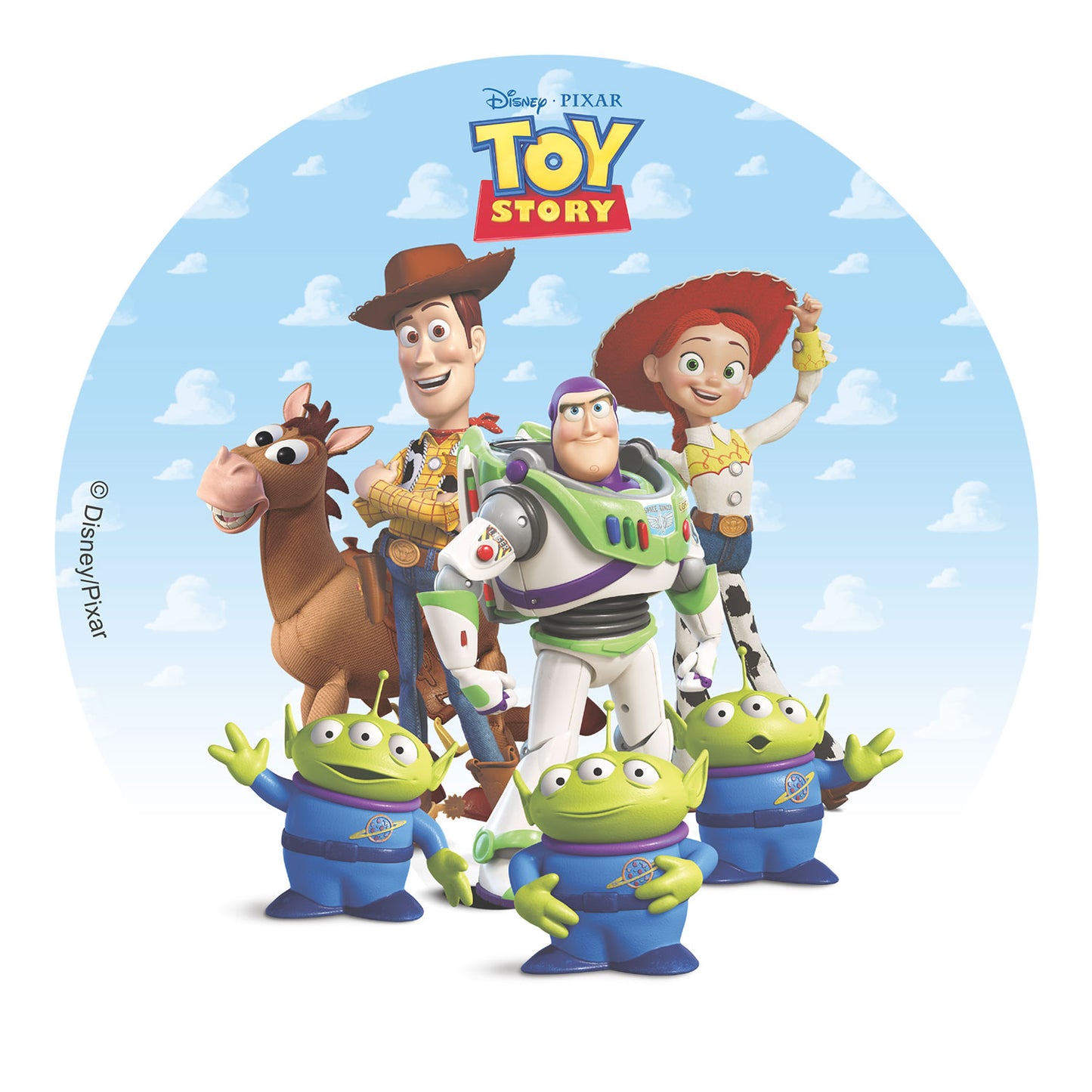 DISCO CIALDA TORTA A PUNTO TOY STORY 20CM