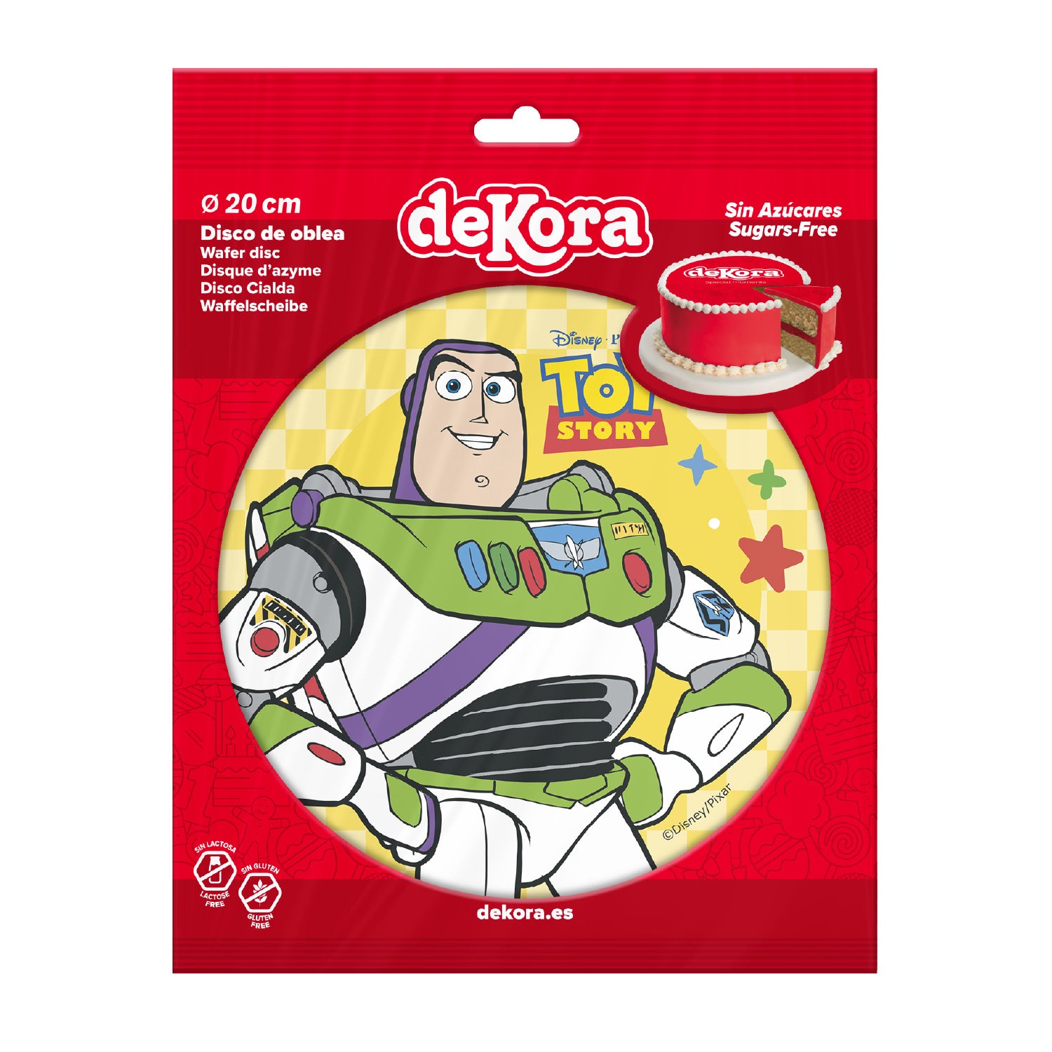DISCO OBLEA TARTA BUZZ LIGHT YEAR 20CM