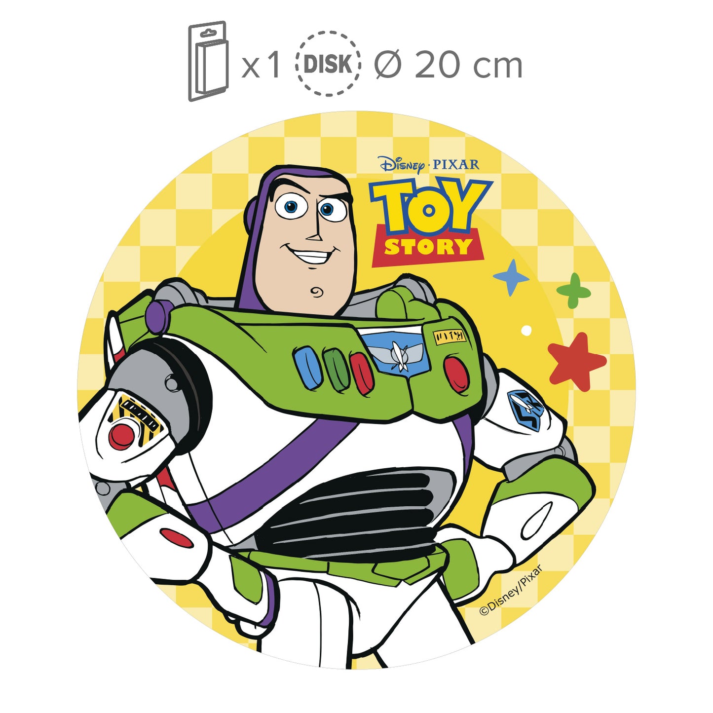 DISCO OBLEA TARTA BUZZ LIGHT YEAR 20CM