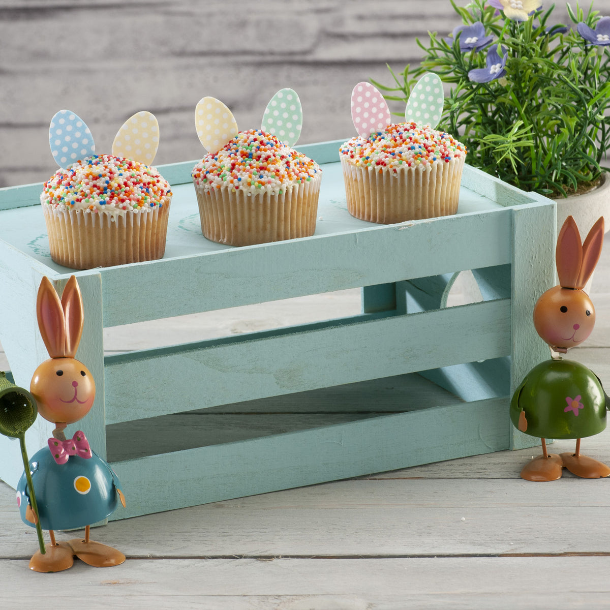 ASSORTED EASTER WAFER CAKE DECORATION 3,5CM