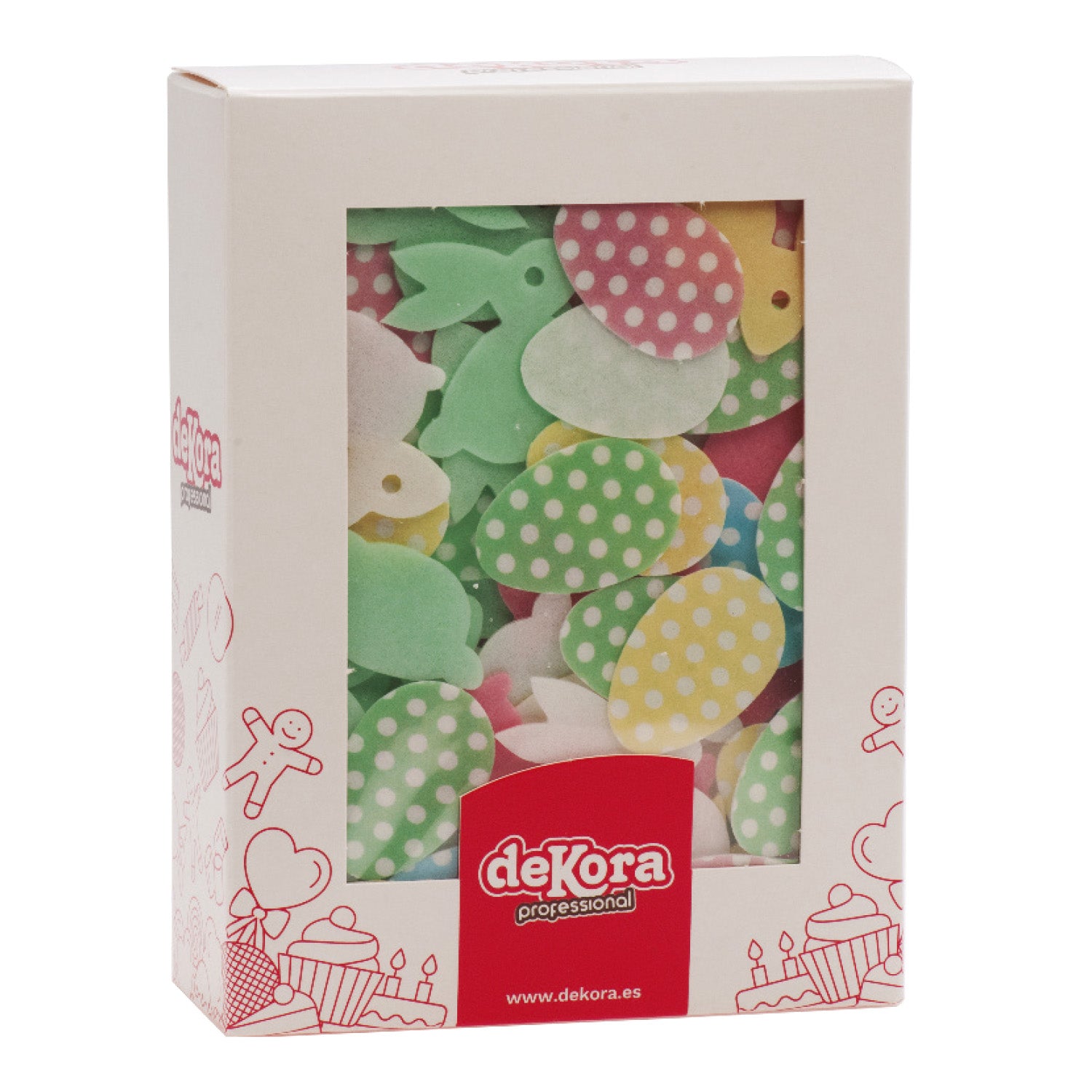 DECORACIÓN OBLEA PARA TARTAS SURTIDO PASCUA -3,5CM