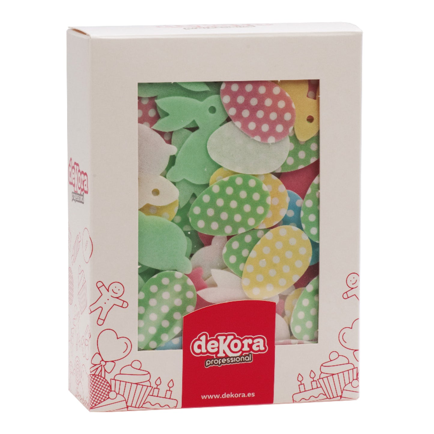 DECORACIÓN OBLEA PARA TARTAS SURTIDO PASCUA -3,5CM