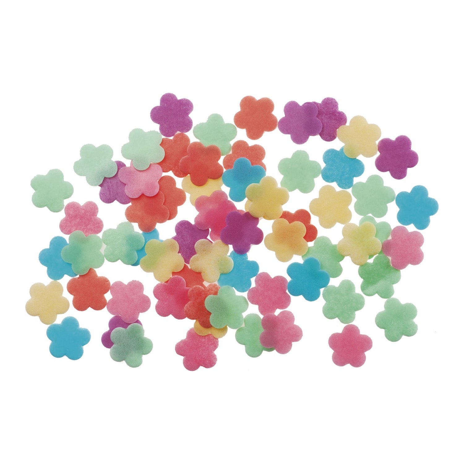 DECORACIÓN OBLEA PARA TARTAS SURTIDO FLORES Ø 1,5CM