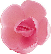 PINK ROSE WAFER FLOWER ASSORTED 4CM