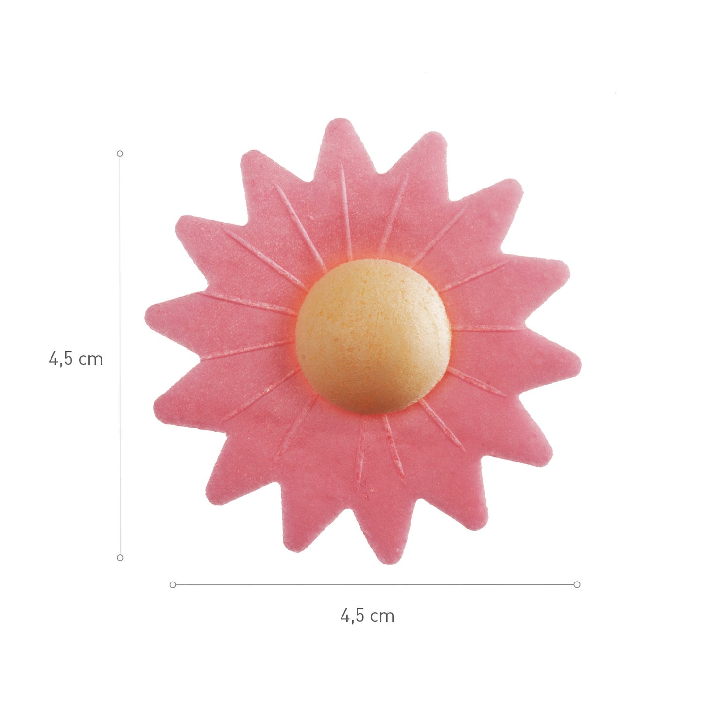 MARGARIDAS EM OBREA 6 CORES ASSORTADAS Ø 4,5CM