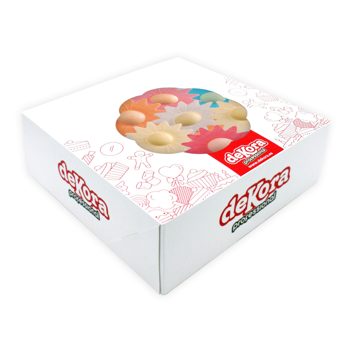 MARGARIDAS EM OBREA 6 CORES ASSORTADAS Ø 4,5CM