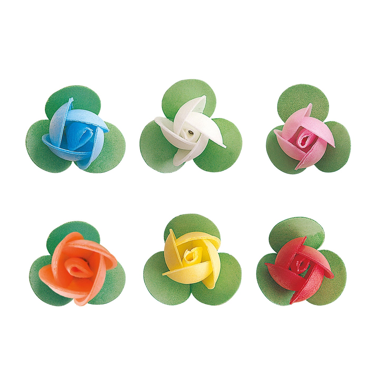150 ROSA OBREIA COM FOLHA CORES SORTIDAS 3 CM