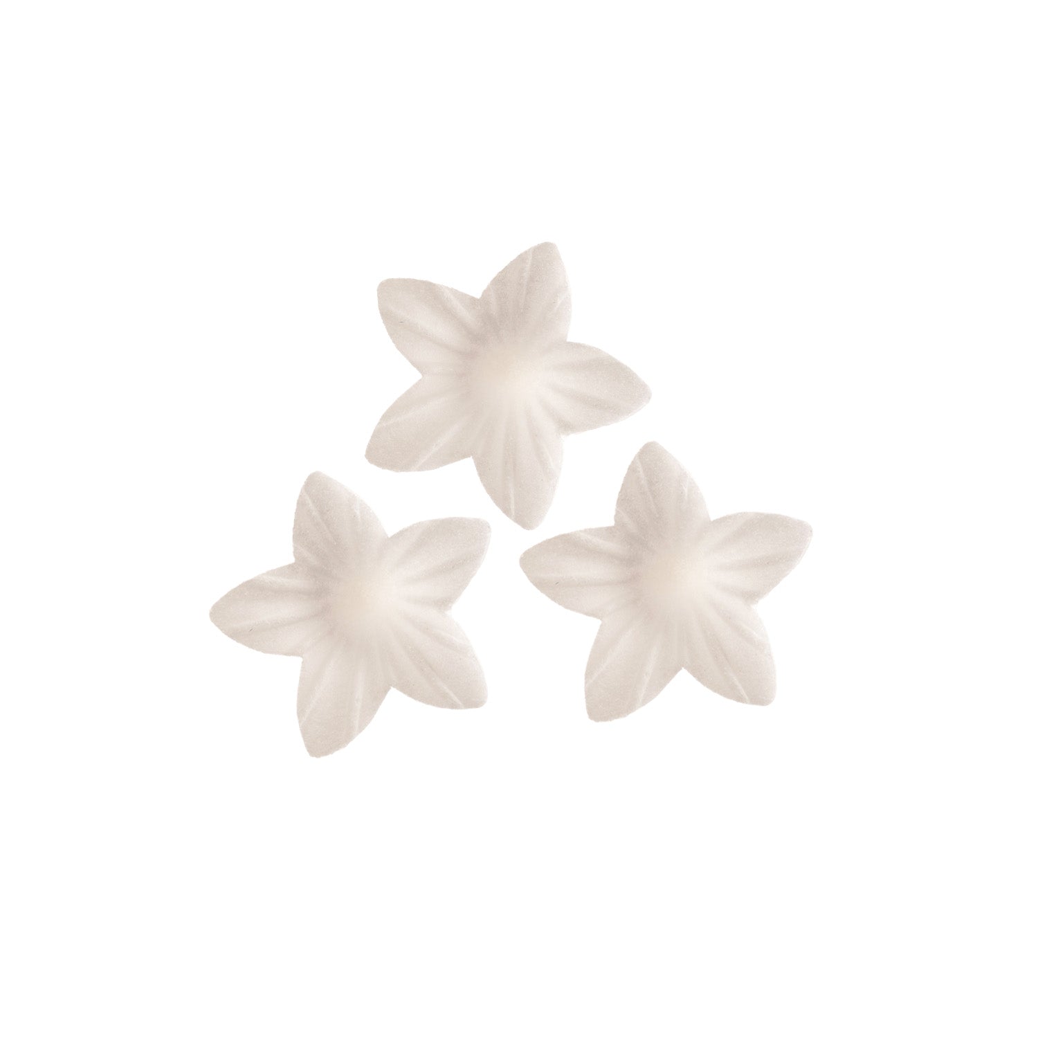 PEARL WHITE WAFER LILIES 2 CM