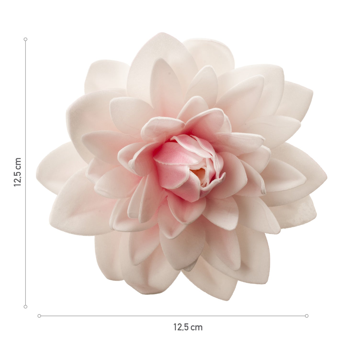 DALIA GIGANTE OBLEA COLOR ROSADO 12,5CM